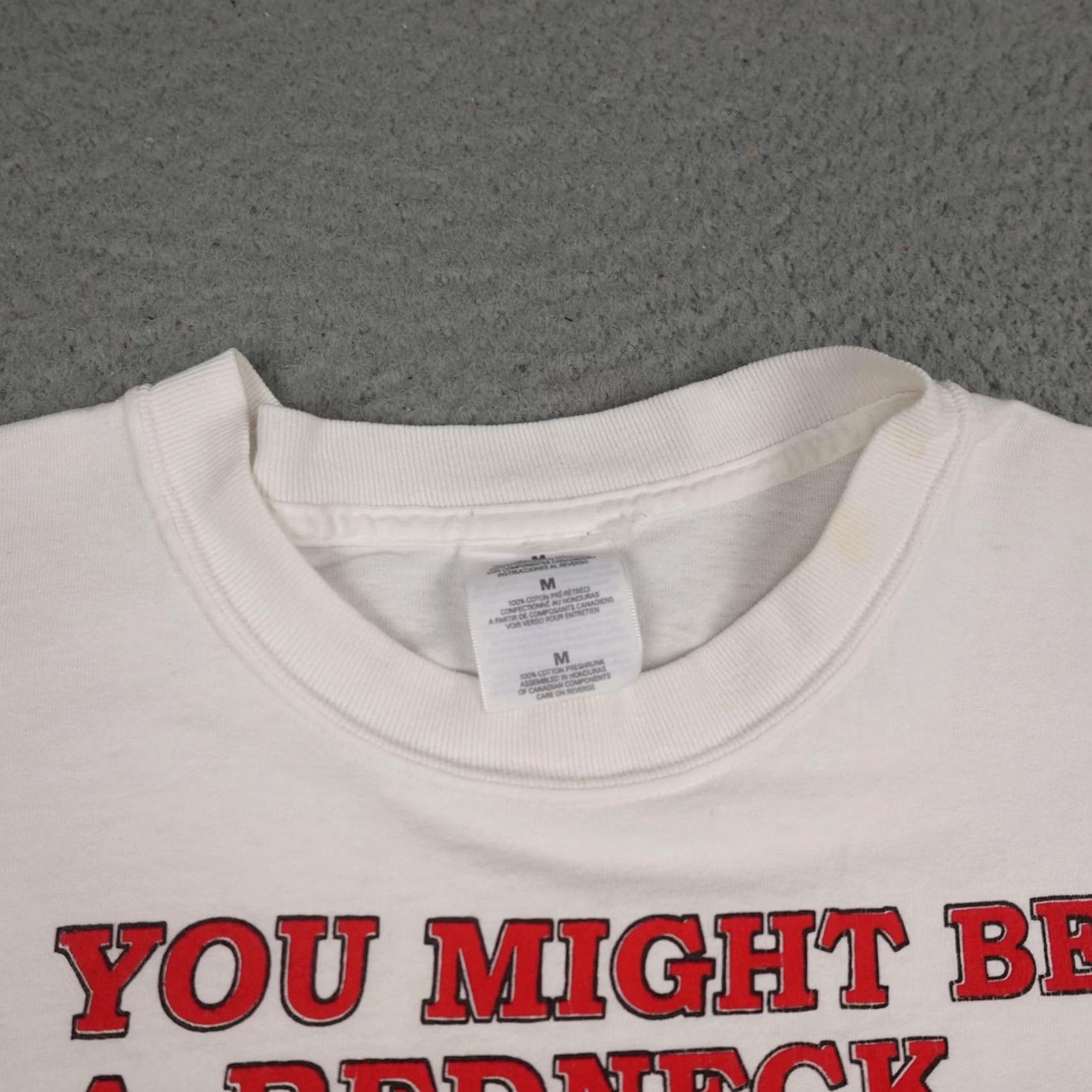 Gildan Gildan Shirt Mens Medium White Funny Graphic Tee You Might Be A Redneck Size US M / EU 48-50 / 2 - 4 Thumbnail