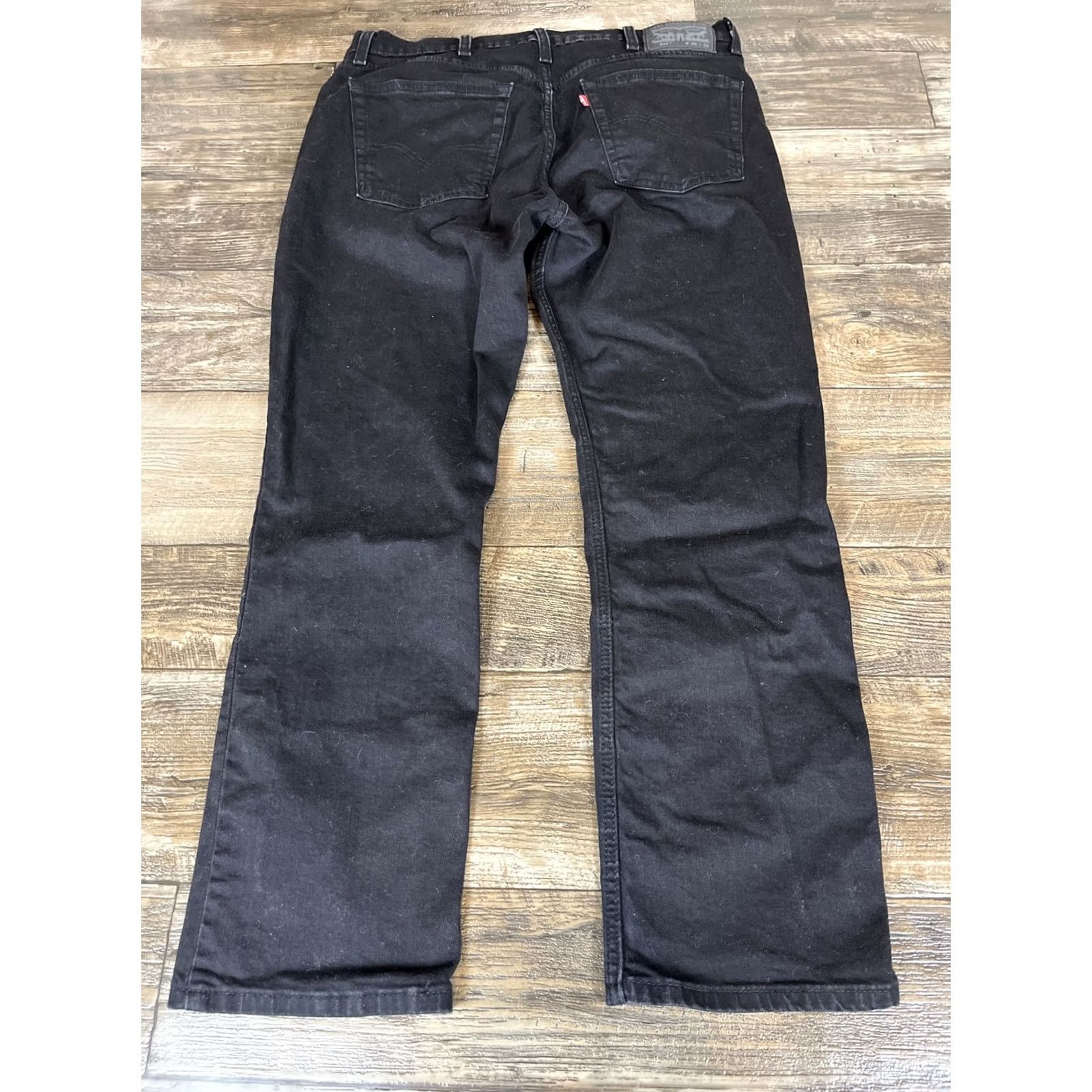 Levi's VINTAGE Levi's 514 Men Leather? No 514 Series Jeans 38x32 Black Denim Regular Straight 5-Pocket Men Pants Size US 38 / EU 54 - 8 Thumbnail