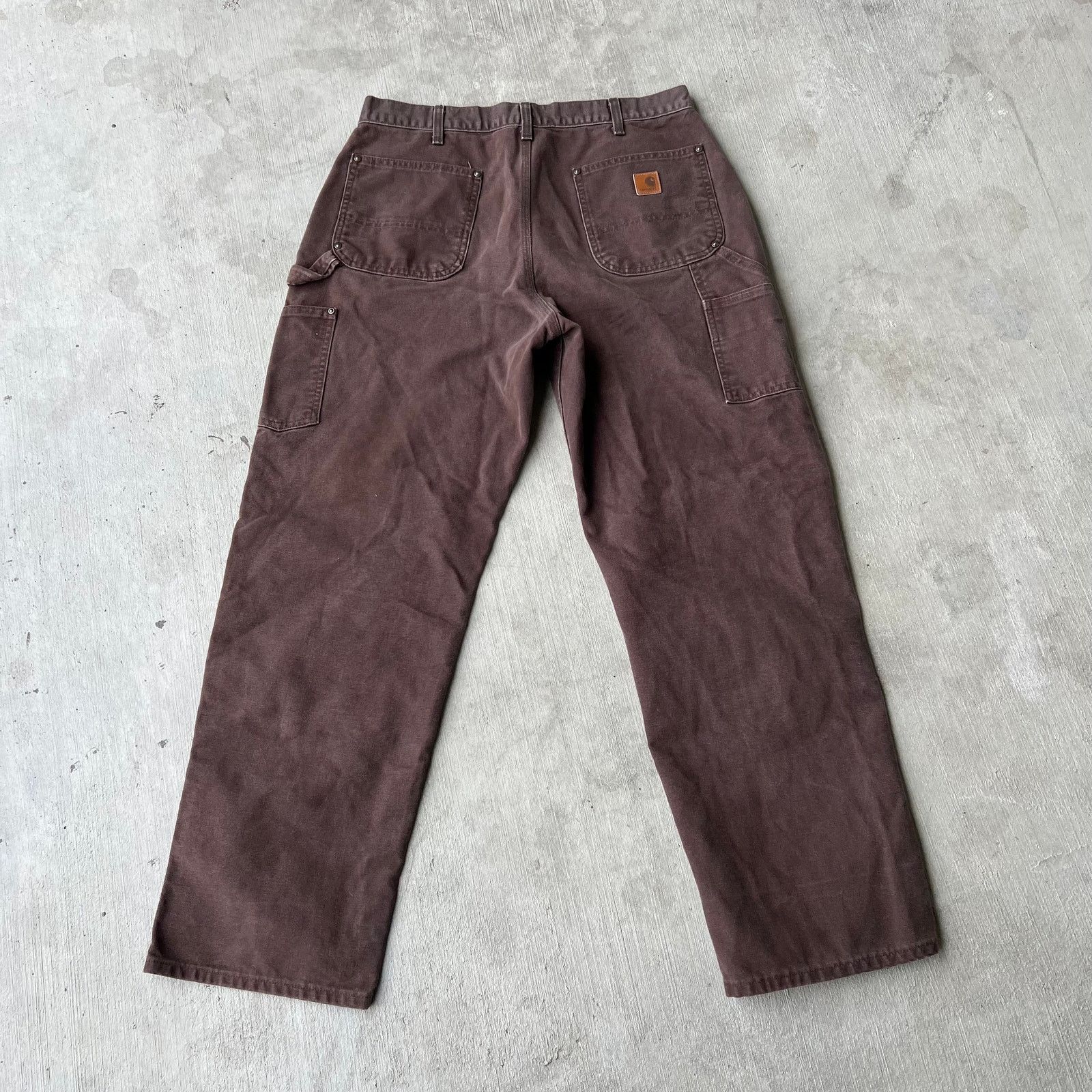 Carhartt × Vintage Vintage Y2K Carhartt brown double knee work carpenter pants Size US 34 / EU 50 - 3 Thumbnail