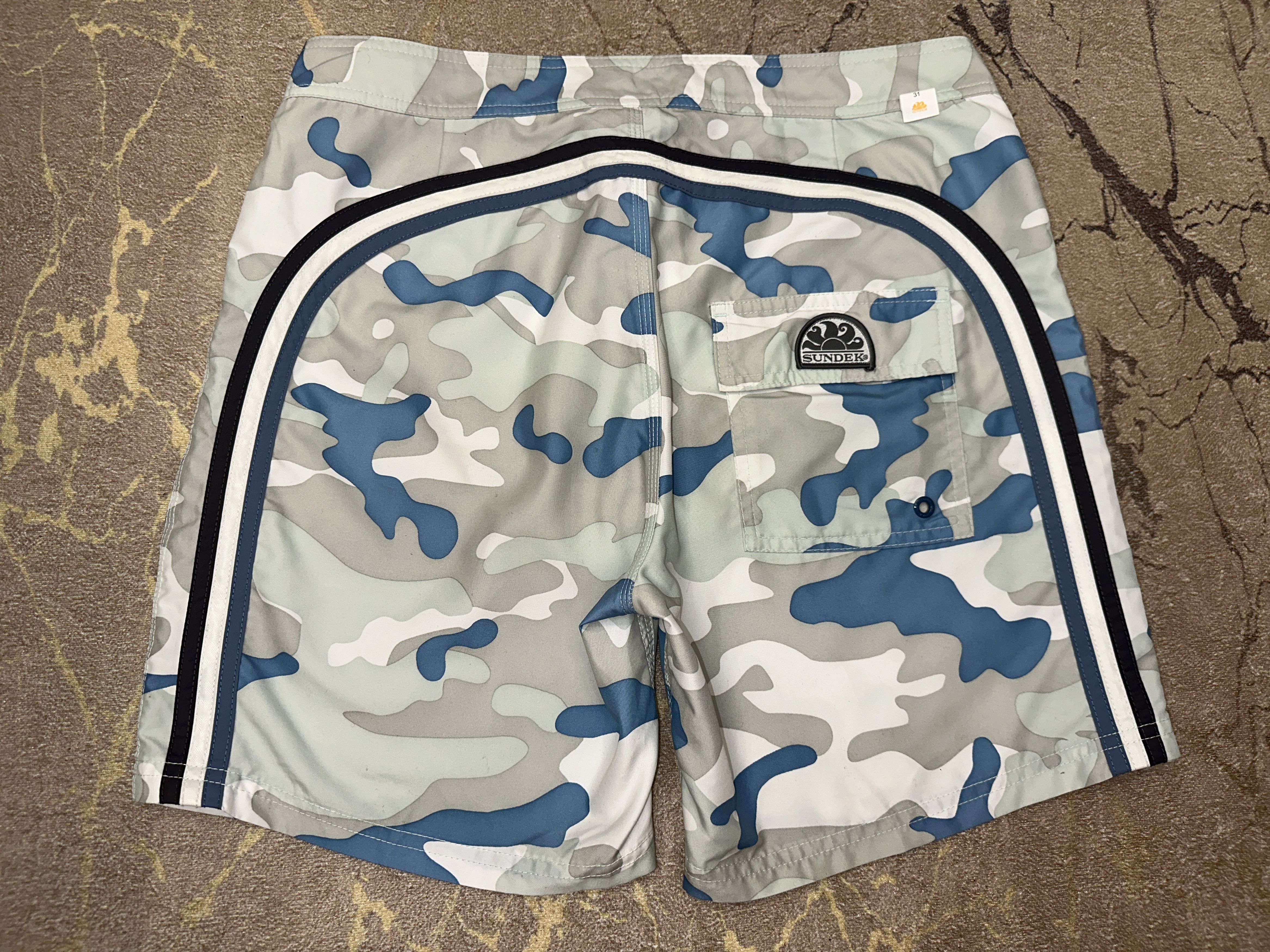 Sundek Camouflage Sundek 31 Beach Shorts Trunks BathSuit Size 31 S Size US 31 - 6 Thumbnail