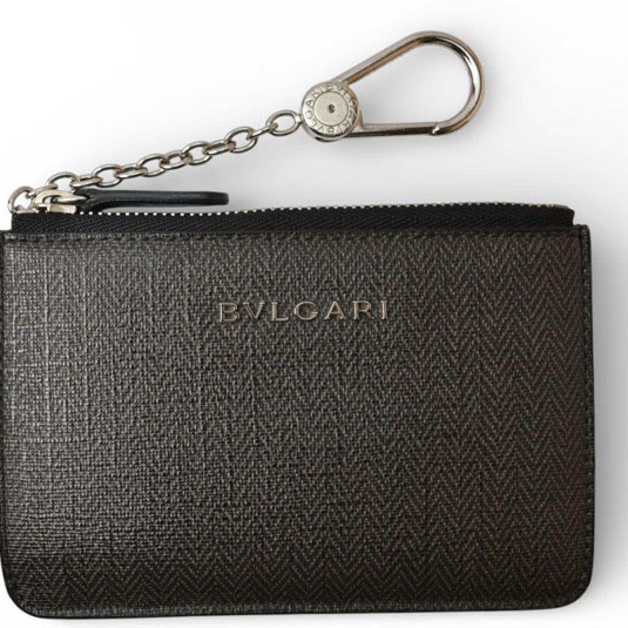 Bvlgari BVLGARI coin case, key holder, pouch, gray Size ONE SIZE - 1 Thumbnail