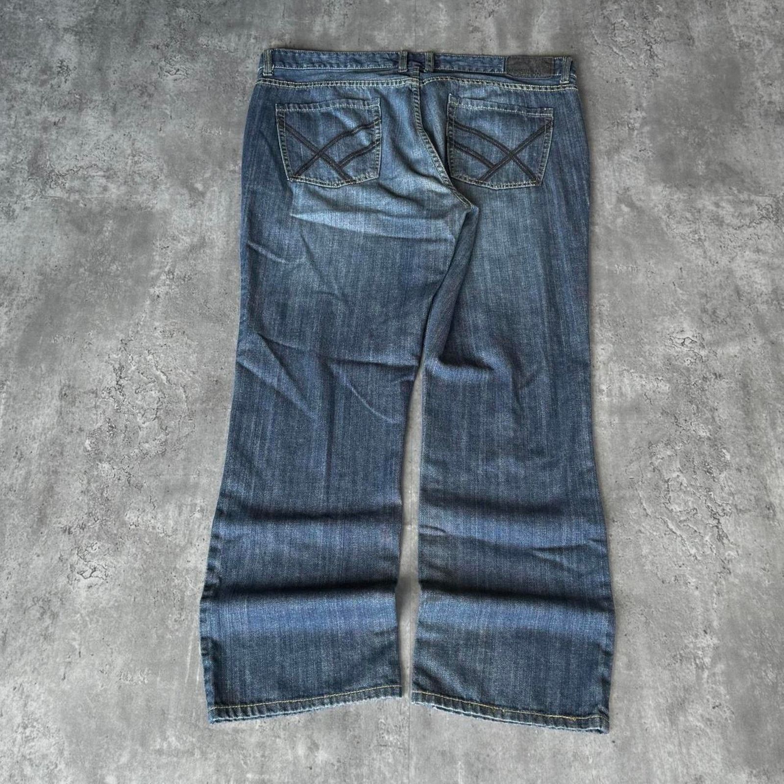 Japanese Brand × Kenneth Cole × Vintage Vintage Y2K Kenneth Cole Embroidered Grunge Opium Jeans Size US 38 / EU 54 - 1 Thumbnail