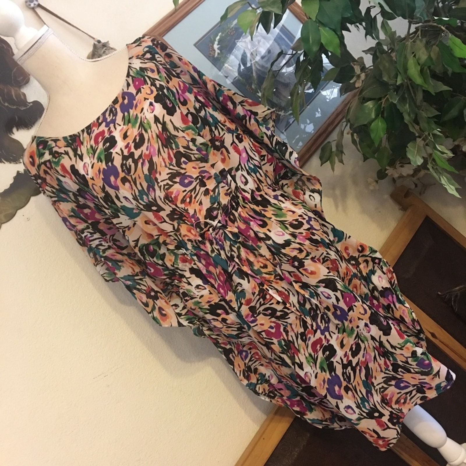Other Nicole Miller painting print caftan style dress Size XL / US 12-14 / IT 48-50 - 2 Thumbnail