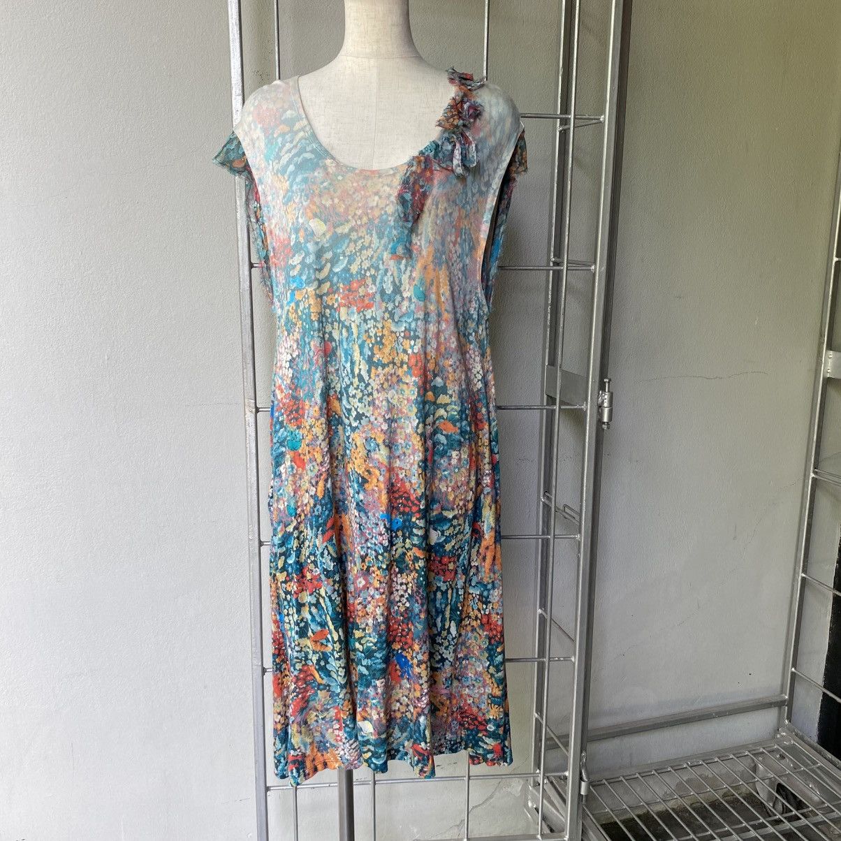 Tsumori Chisato Tsumori Chisato Floral Ruffle Strap Maxi Dress Size XS / US 0-2 / IT 36-38 - 2 Thumbnail