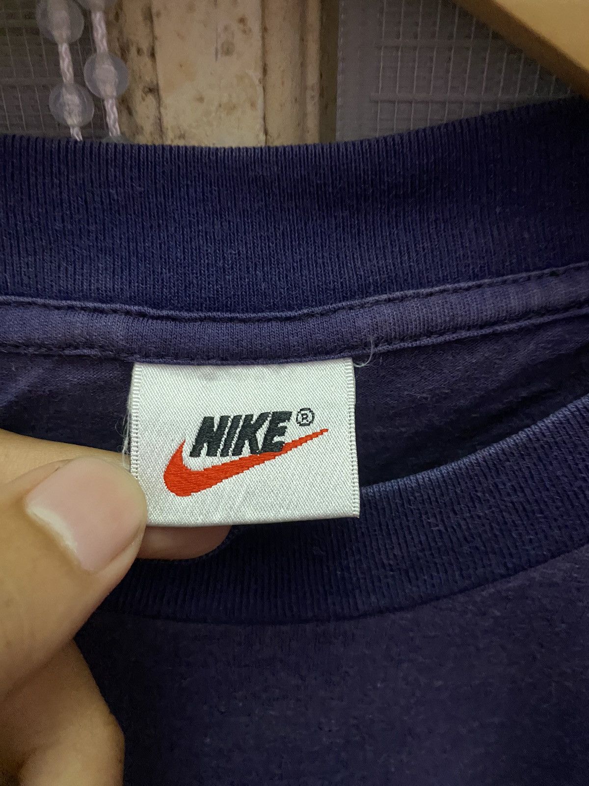 Vintage Vintage 90s Nike Crayon Swoosh Tees Size US L / EU 52-54 / 3 - 5 Thumbnail