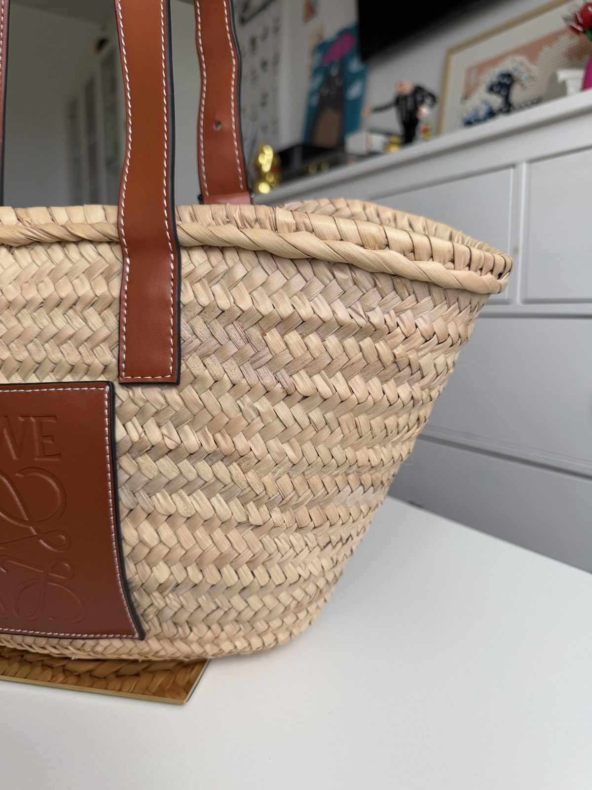 Designer × Loewe Loewe big logo basket bag designer luxury old money summer Size ONE SIZE - 5 Thumbnail