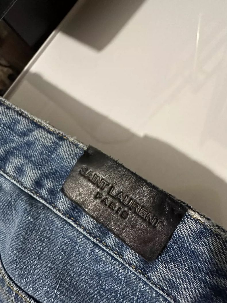 Saint Laurent Paris Saint Laurent Paris Cut jeans before and after, destroy bl Size US 31 - 5 Thumbnail
