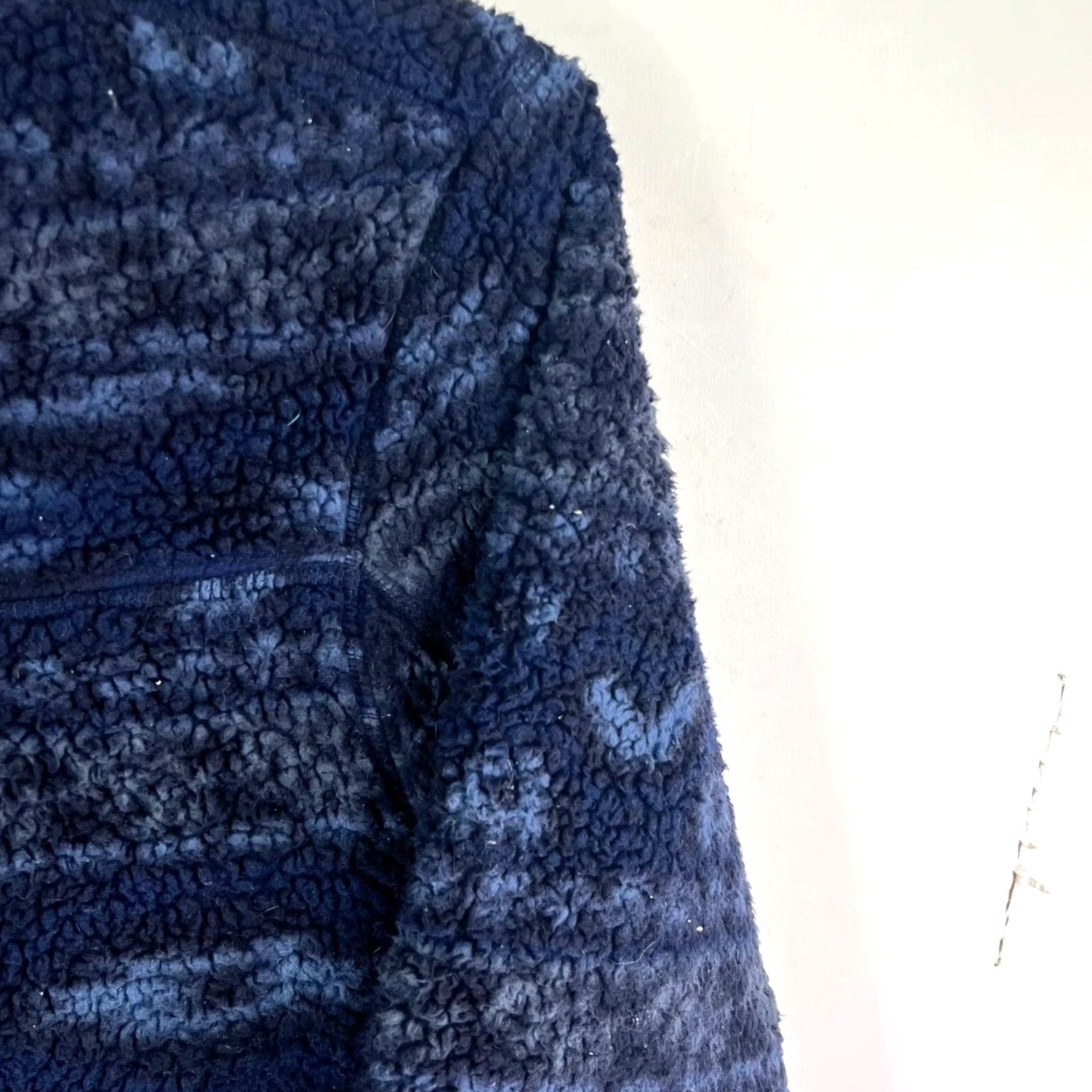 Vintage Nike Shirt Alpine Sherpa 1/4 Zip Pockets Pullover Sweatshirt Mens XL Blue Geometric Pattern Classic Outdoor 60s Decade College Mens Size US XL / EU 56 / 4 - 2 Thumbnail