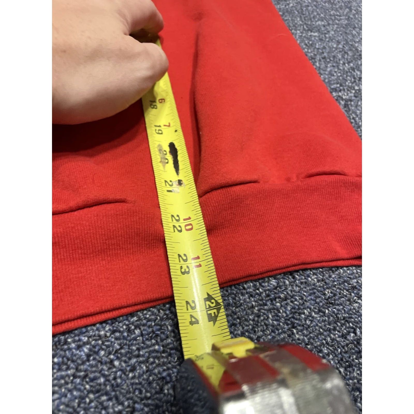 Jerzees VINTAGE Jerzees Sweatshirt Unisex Adults M Red USA 80s 90s Logo Pullover Cotton Polyester Fleece Size US M / EU 48-50 / 2 - 5 Thumbnail