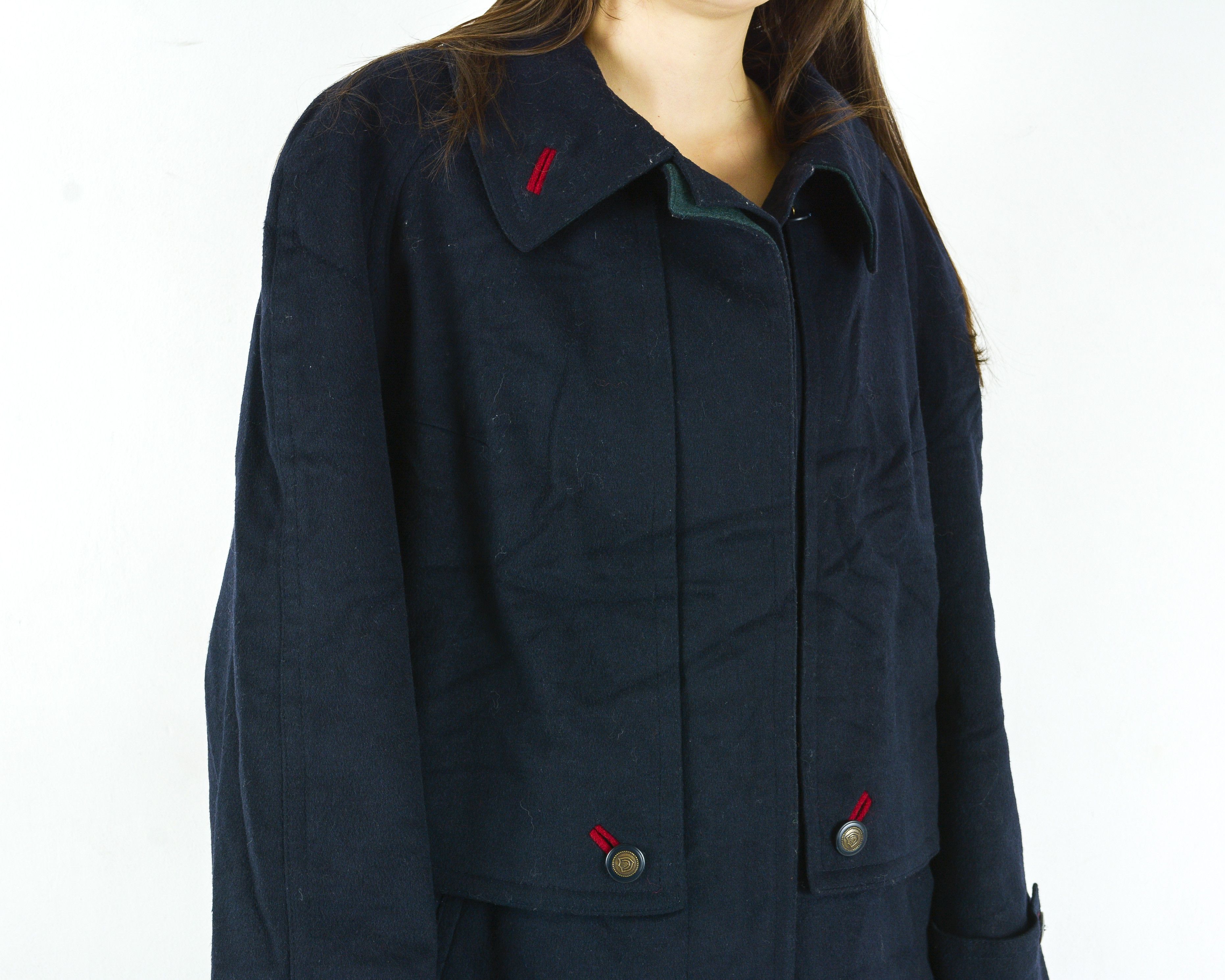 Vintage Original Aquila Alpacca Loden Alpaca Wool Coat Button Up Size L / US 10 / IT 46 - 6 Thumbnail