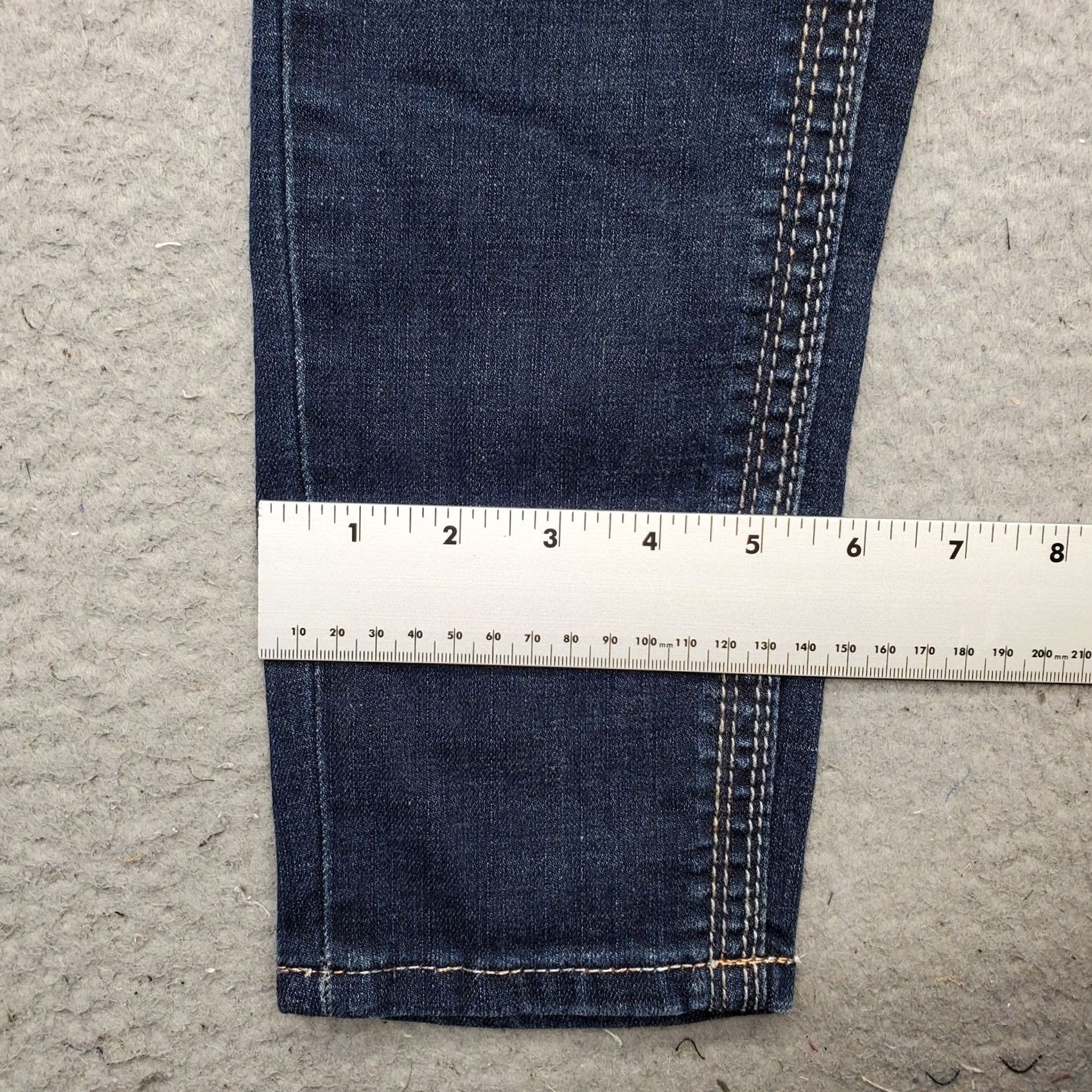 Vintage Seven7 Womens Crop Skinny Jeans Size 4 Blue Denim Mid Rise 29" Inseam 5-Pocket Denim Size 27" / US 4 / IT 40 - 5 Thumbnail