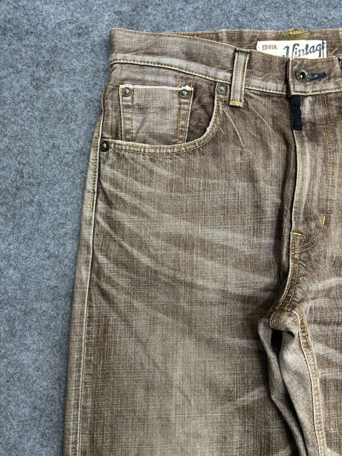 Edwin 💥Baggy💥Vintage Edwin Selvedge Sick Fades Denim F525 Size US 34 / EU 50 - 4 Thumbnail