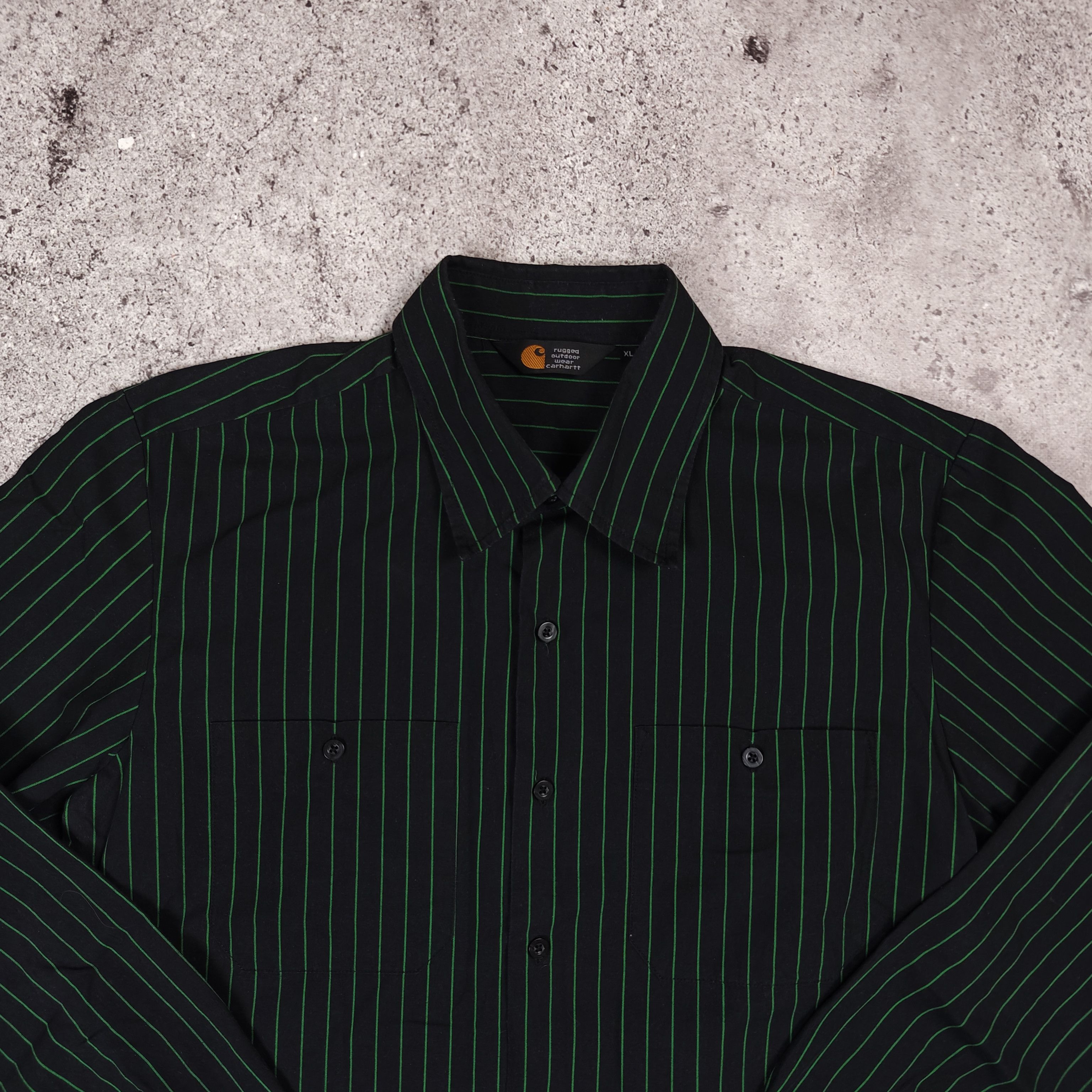 Carhartt Carhartt Delivery Shirt Striped Black size XL Size US XL / EU 56 / 4 - 2 Thumbnail