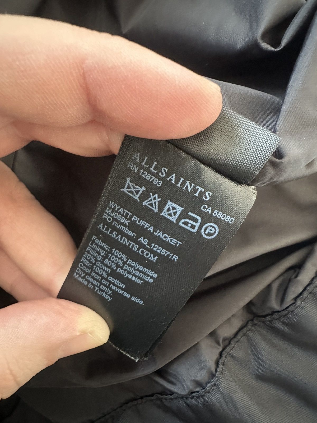 Allsaints AllSaints Wyatt Puffer Jacket - XL Size US XL / EU 56 / 4 - 7 Thumbnail