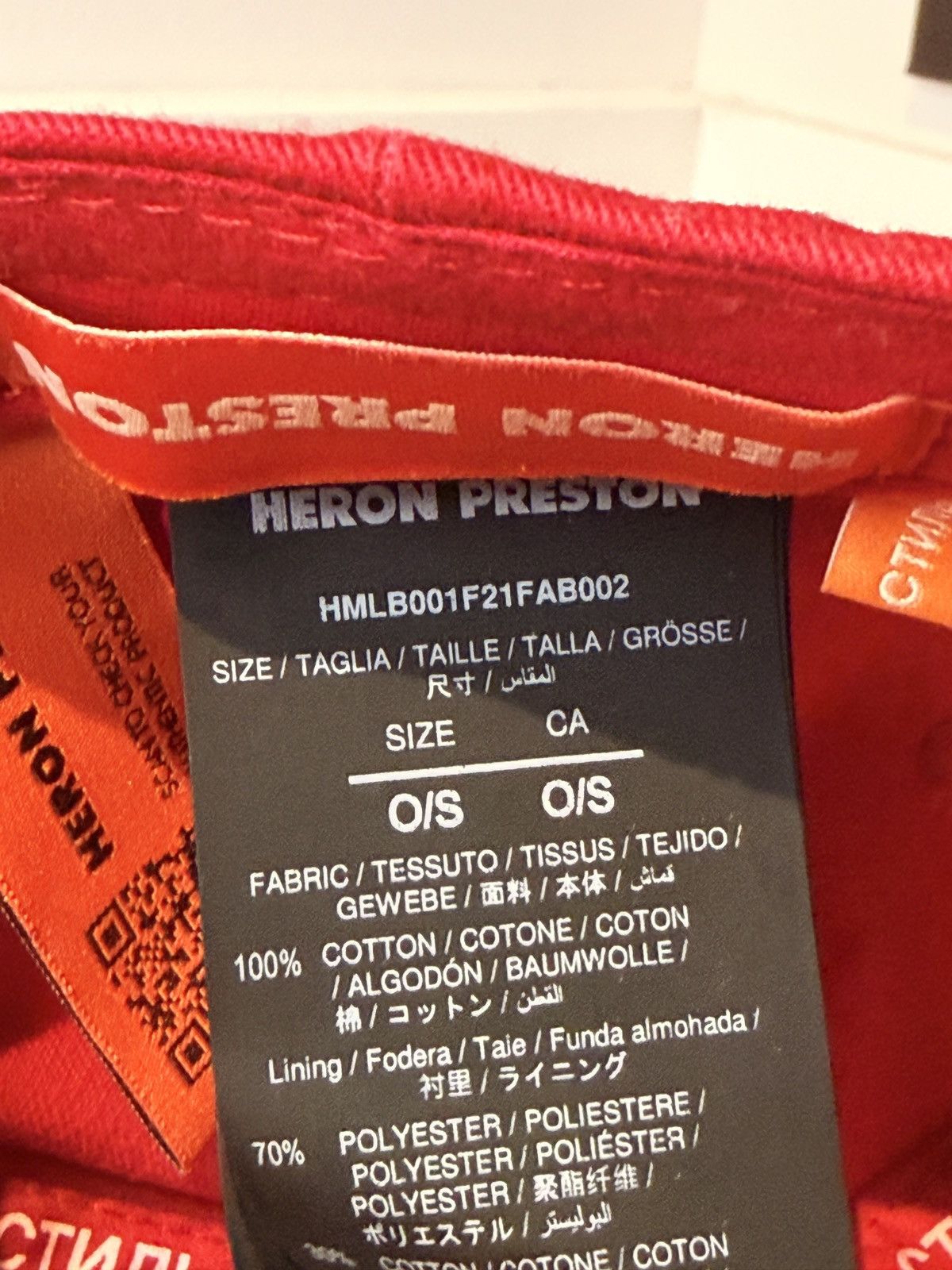Heron Preston Heron Preston ‘Ctnmb’ Red Sports Cap Size ONE SIZE - 4 Thumbnail