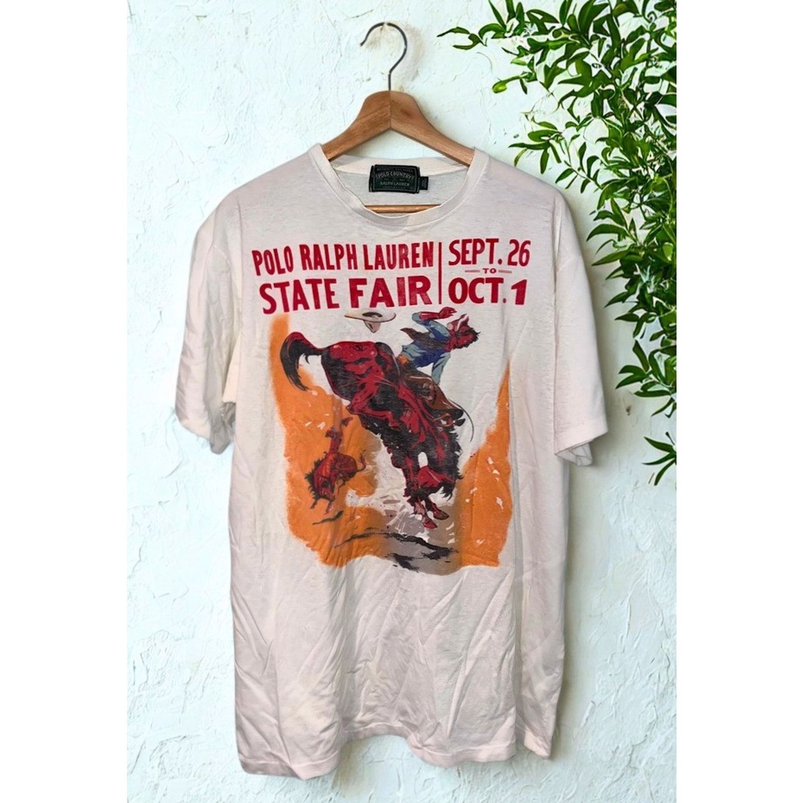 Polo Ralph Lauren Polo Ralph Lauren Polo Country State Fair Cowboy Tee Mens L Size US L / EU 52-54 / 3 - 2 Thumbnail