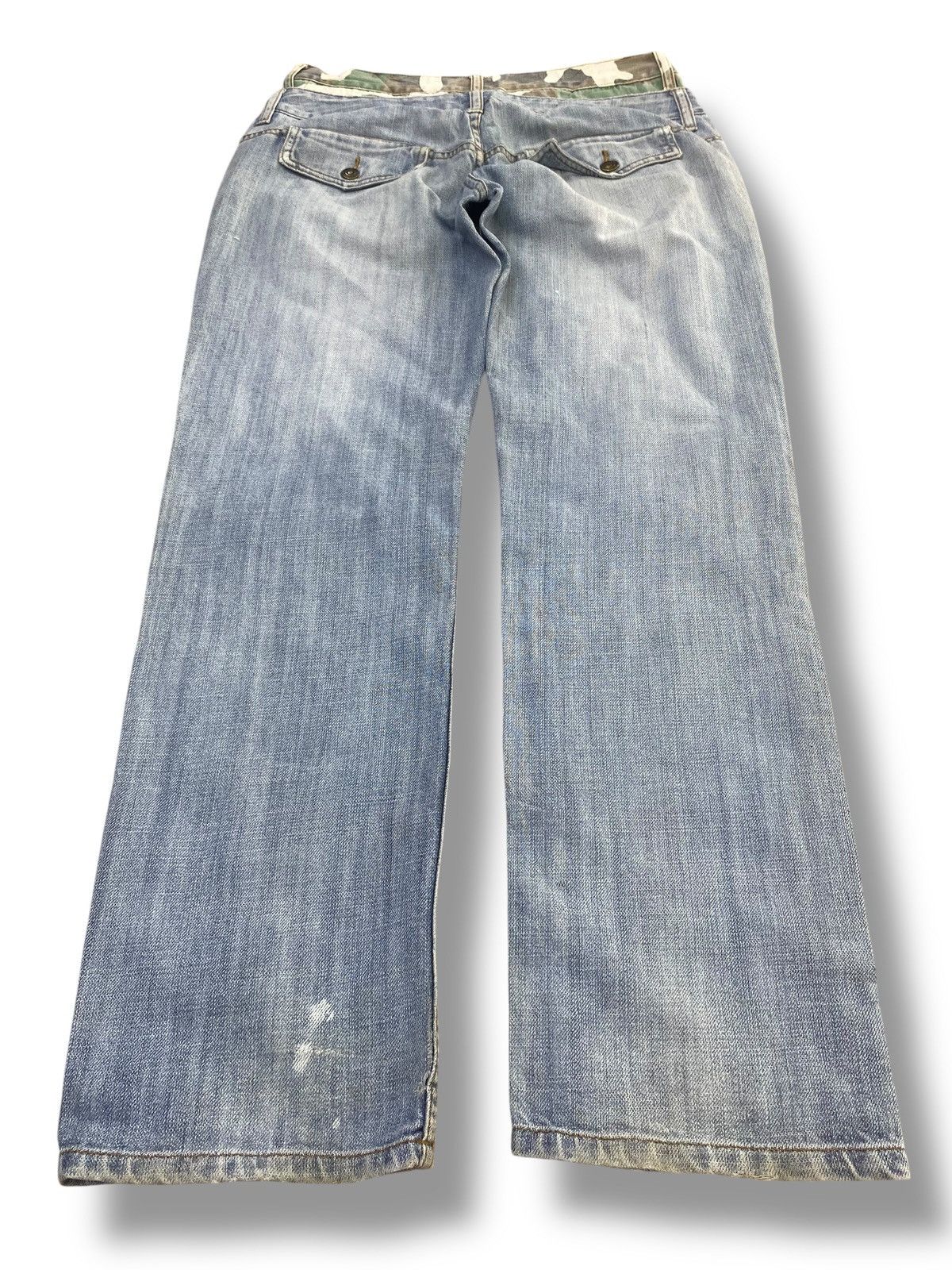 Japanese Brand Japanese Brand Acid Wash Ripped Style Double Waist Jeans Size US 30 / EU 46 - 4 Thumbnail