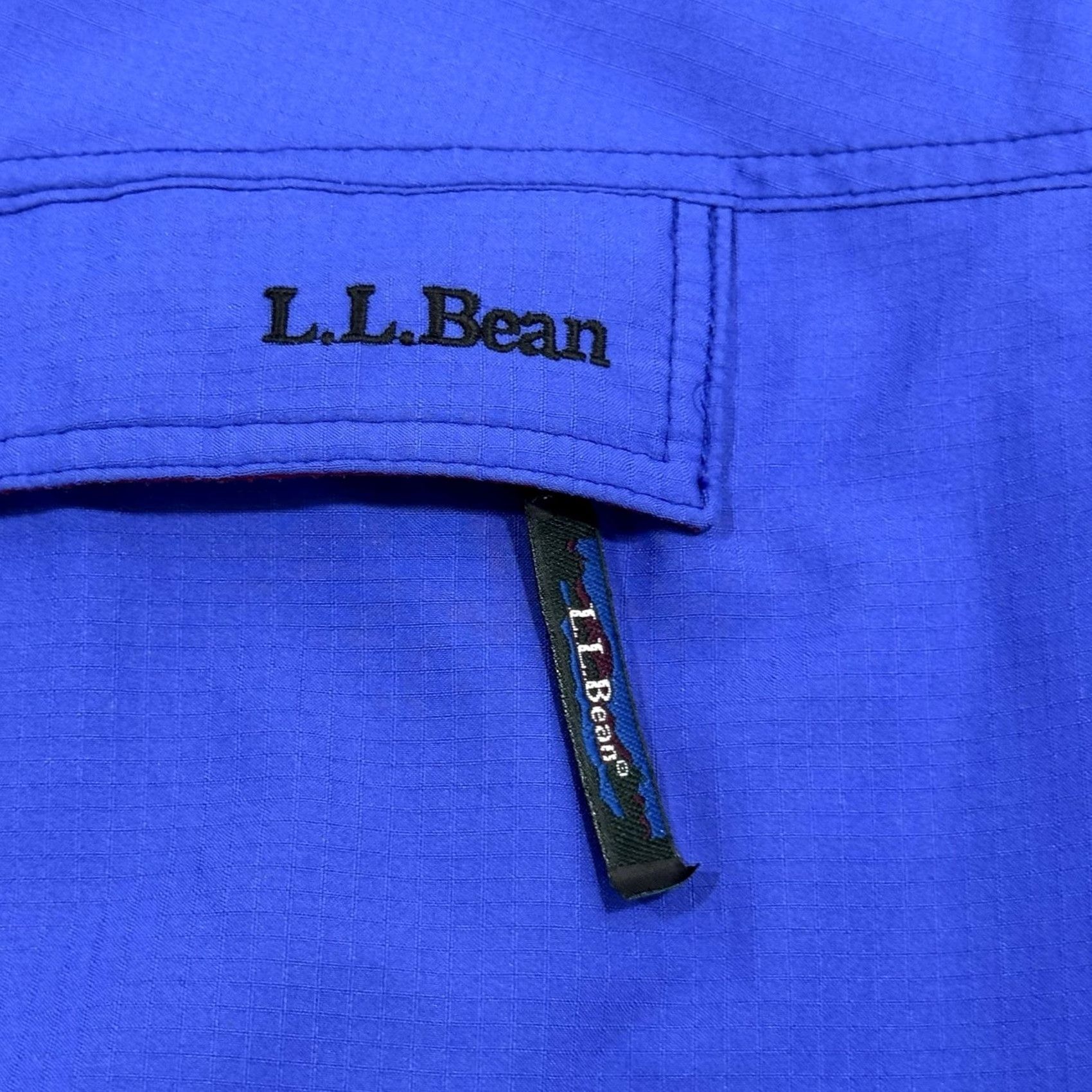 Vintage VINTAGE L.L. Bean Parka Jacket Mens Small Blue Nylon Zip 90s USA Solid Wool? Size US S / EU 44-46 / 1 - 5 Thumbnail