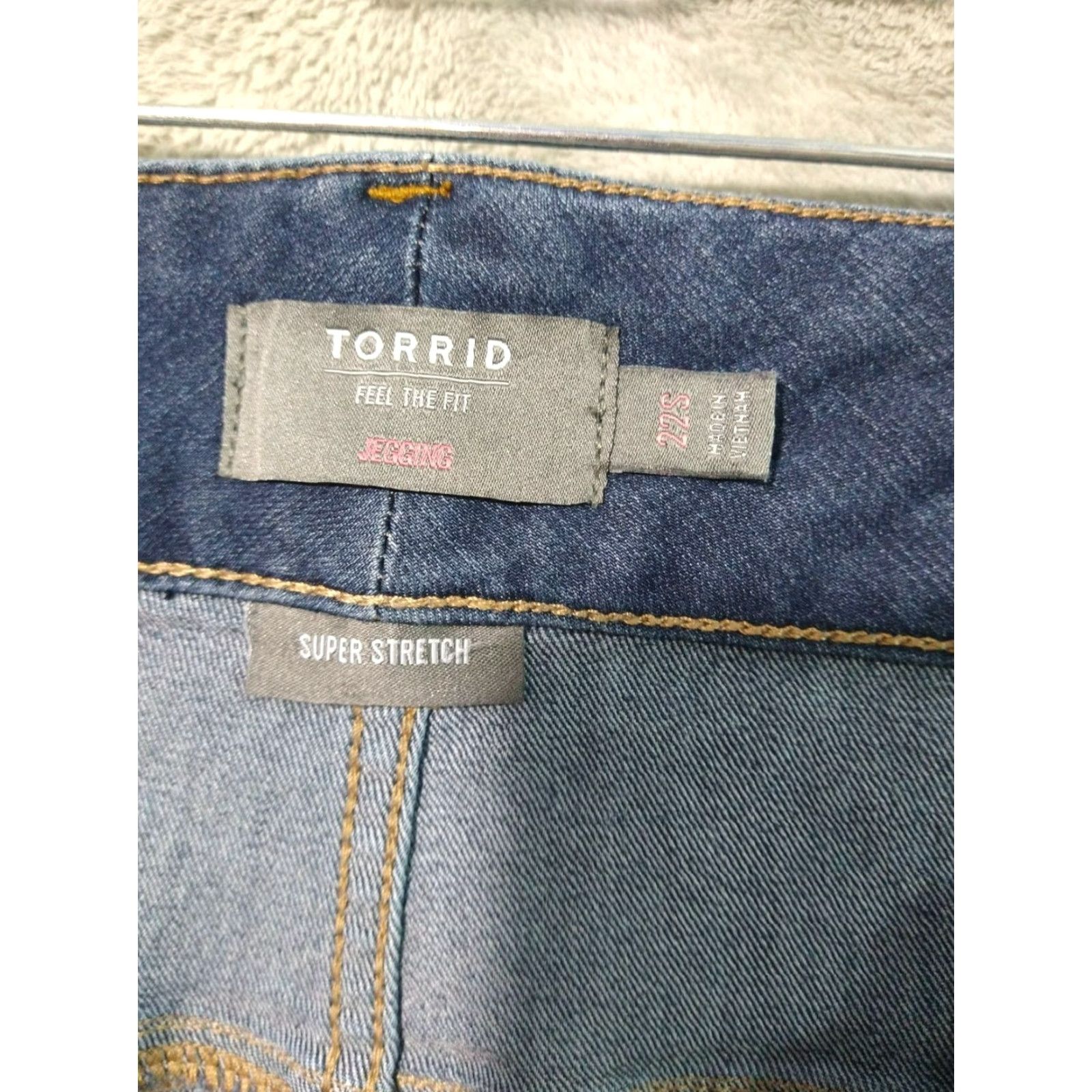 Torrid Torrid Jeans Womens 22S Blue Denim Jegging High Rise Ankle Stretch 5-Pocket Plus Size 22 Womens Jeans Size 40" / US 18 - 7 Thumbnail