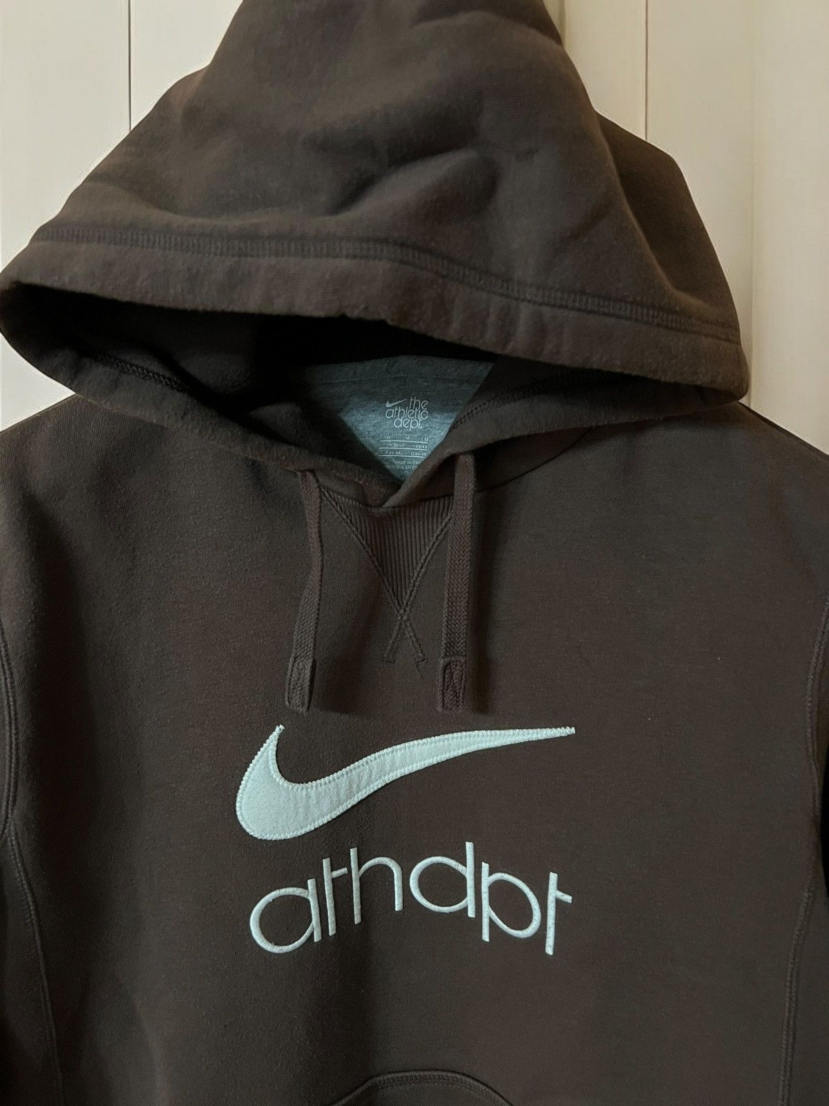 Nike × Vintage NIKE BROWN VINTAGE HOODIE ATHLETIC DEPT. ATHDPT HOODED Size US M / EU 48-50 / 2 - 3 Thumbnail