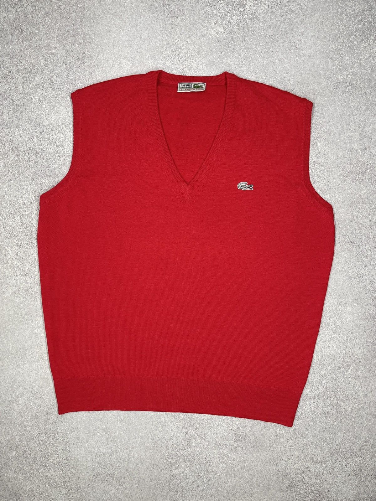 Lacoste Vintage Lacoste Chemise Wool Vest Red Rare Y2K Size L Size US L / EU 52-54 / 3 - 2 Thumbnail