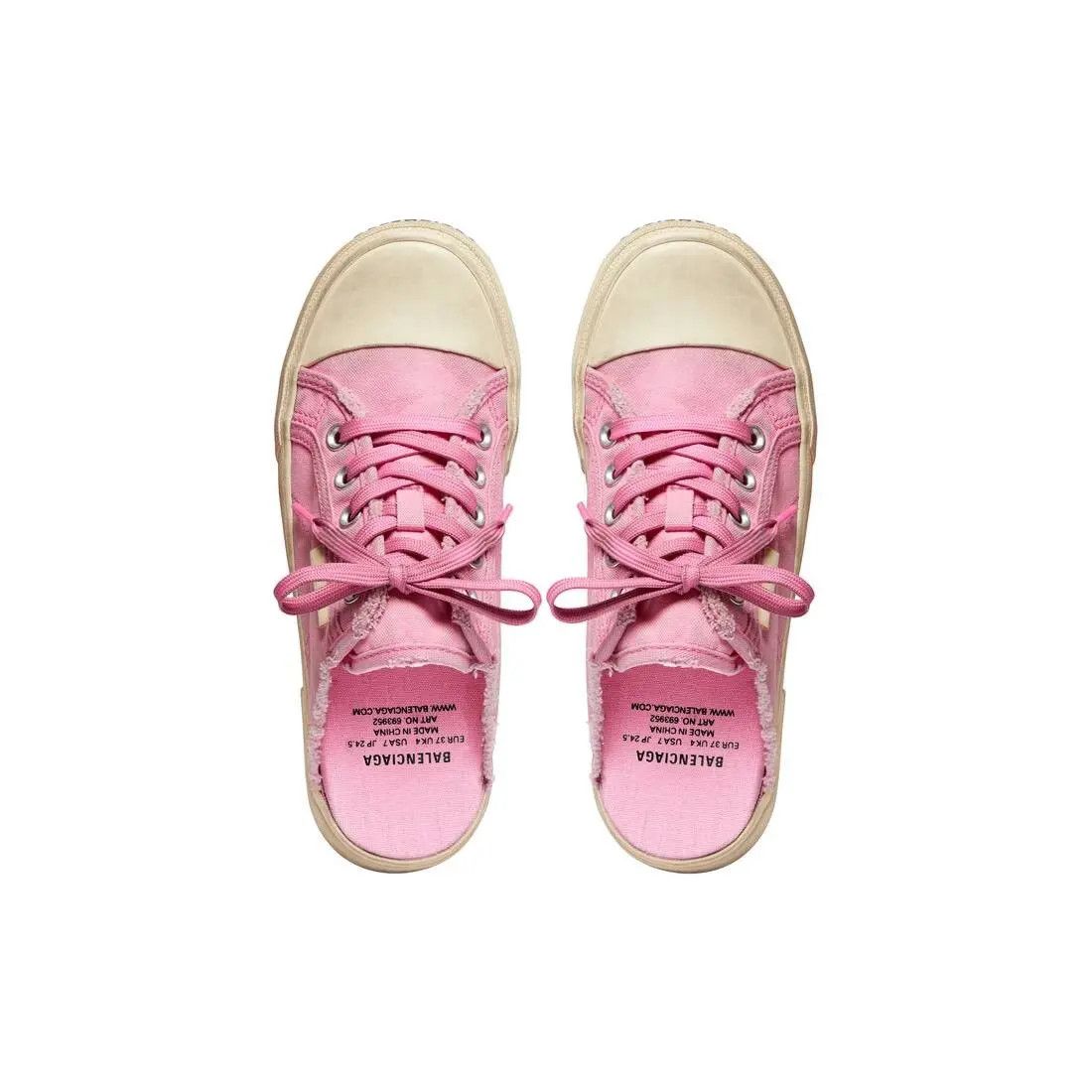 Balenciaga o1mt1gz0425 Paris Mules in Pink Size US 7 / IT 37 - 6 Thumbnail