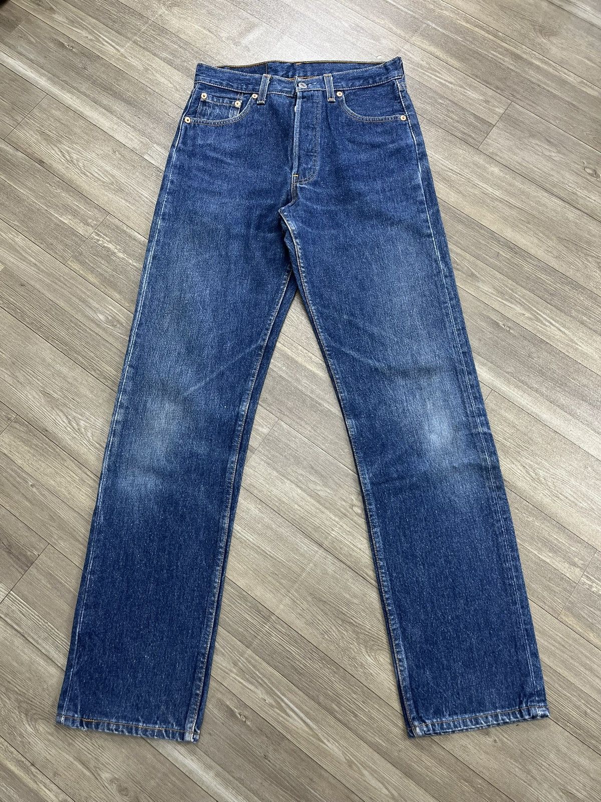 Levi's Vintage Clothing 🇺🇸1990s Vintage Levis 501 29x32 Straight Leg Blue Jeans Size US 29 - 1 Thumbnail