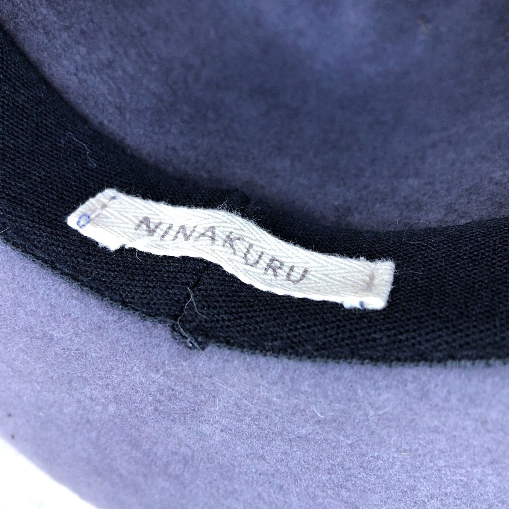 FELT NINAKURU Wool Felt Wide Brim Fedora Hat Gray Blue Women's One Size Ojai Cap Size ONE SIZE - 7 Thumbnail