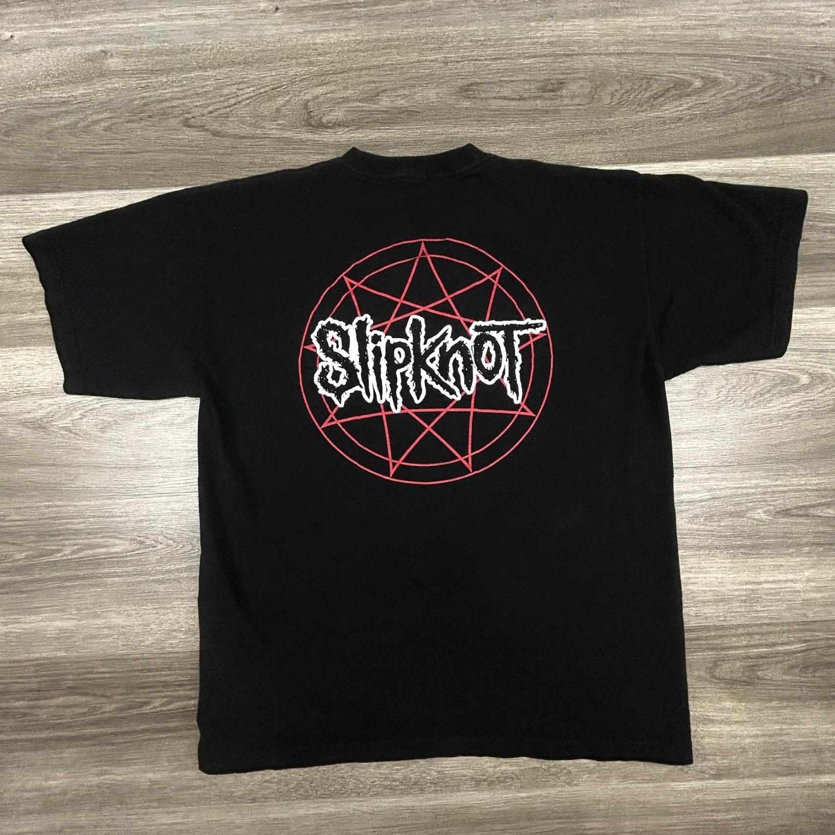 Doublet VINTAGE Slipknot Shirt Mens XL Black 2001 Pentagram IOWA Double Sided Metal EUC Shirt Mens XL Black Slipknot 2001 Vintage Band Graphic T-Shirt Size US XL / EU 56 / 4 - 2 Thumbnail