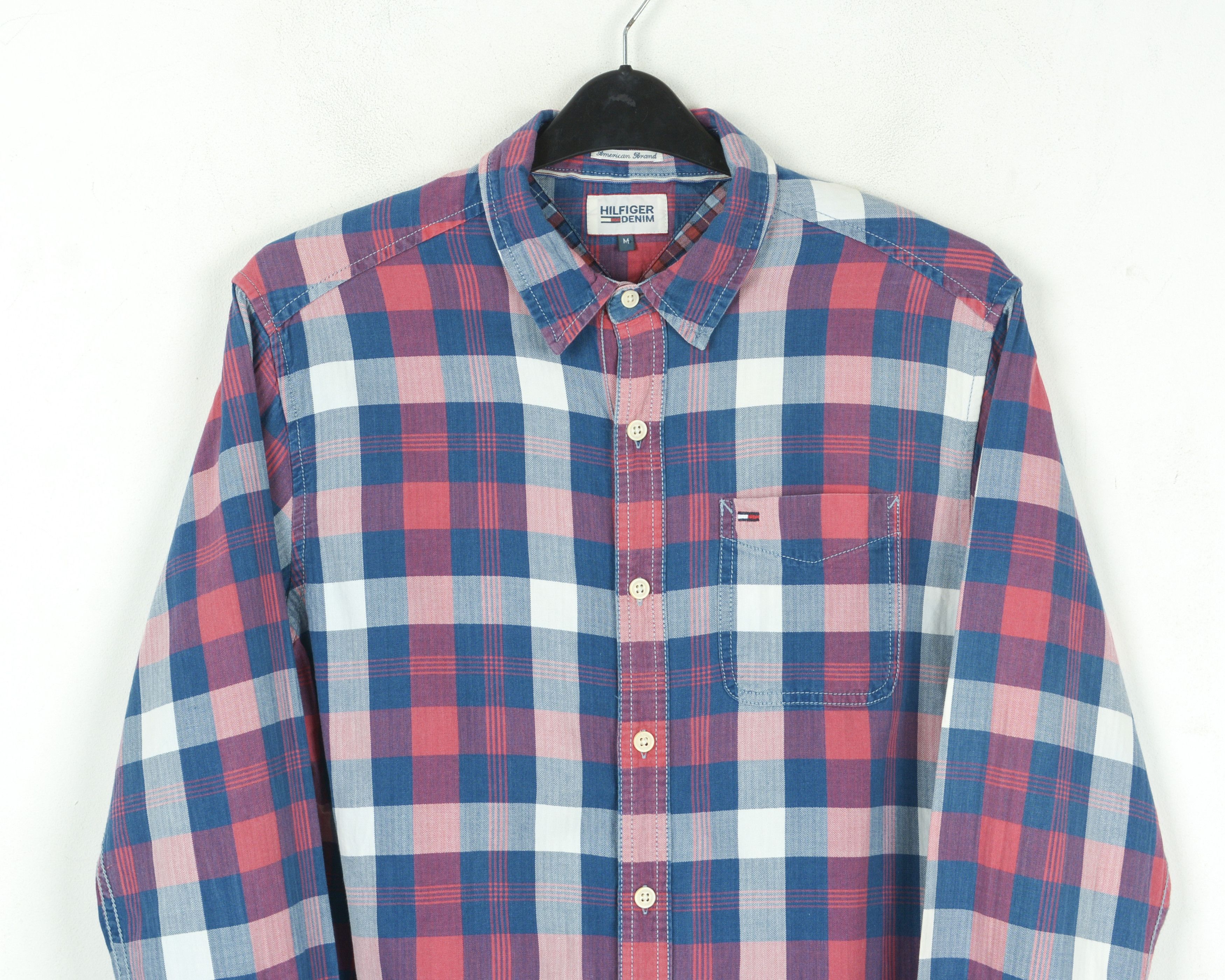 Tommy Hilfiger TOMMY HILFIGER M Casual Shirt Check Plaid Long Sleeve Forma Size US M / EU 48-50 / 2 - 2 Thumbnail