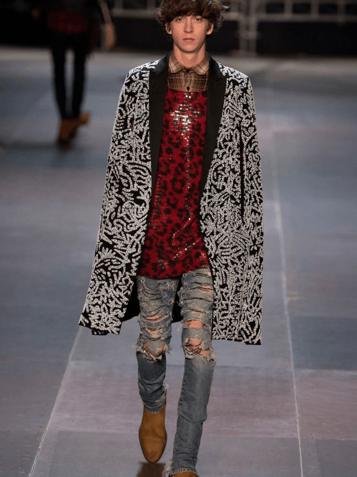 Saint Laurent Paris Saint Laurent Paris 13AW Leopard Knitwear Size US S / EU 44-46 / 1 - 1 Thumbnail