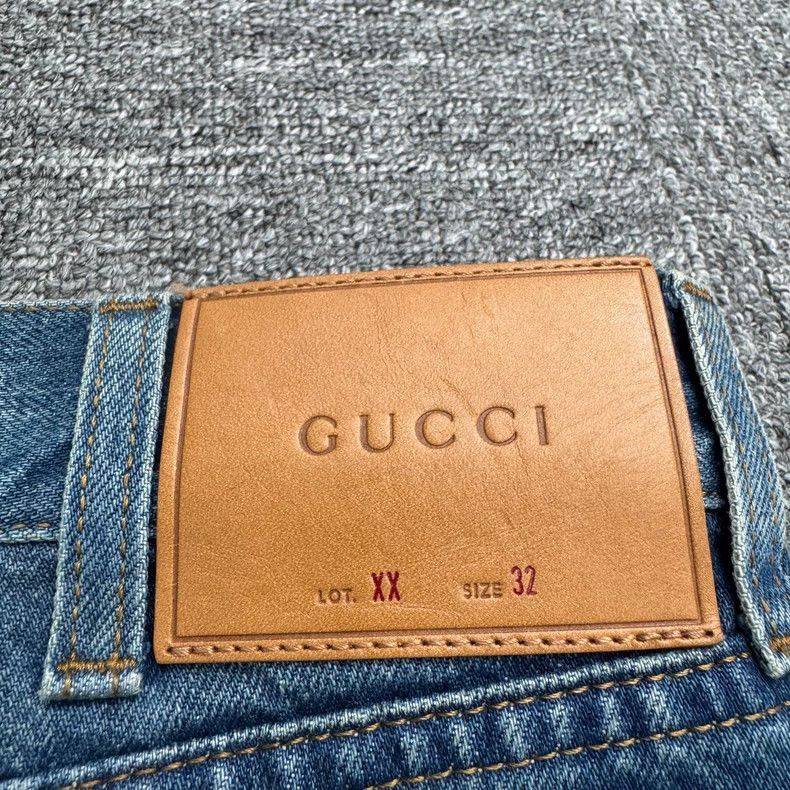 Gucci Gucci floral embroidered cropped jeans-2508 Size US 32 / EU 48 - 6 Thumbnail