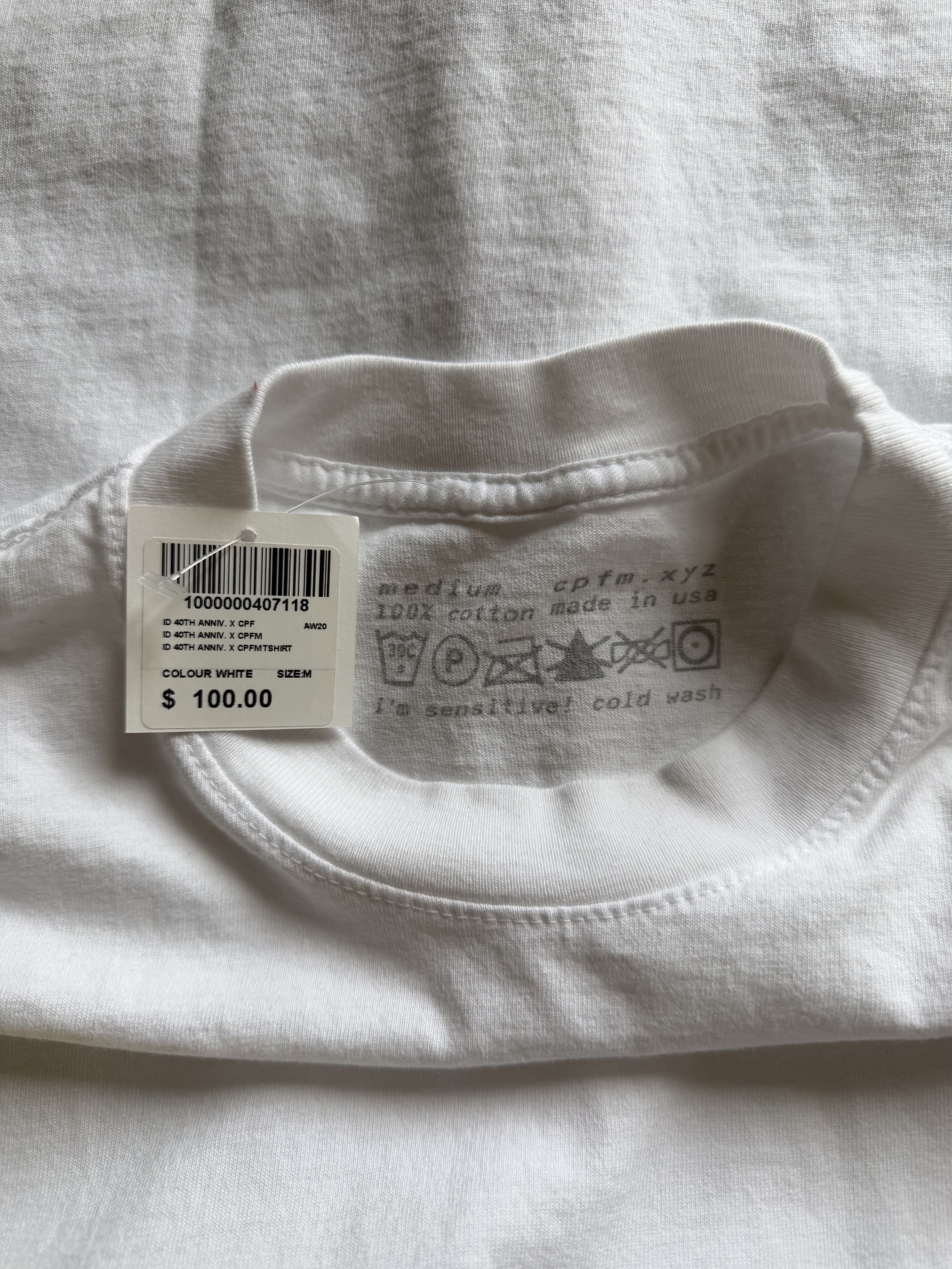 Cactus Plant Flea Market Cactus Plant Flea Market ID 40th Anniversary Tee in White Size US M / EU 48-50 / 2 - 6 Thumbnail