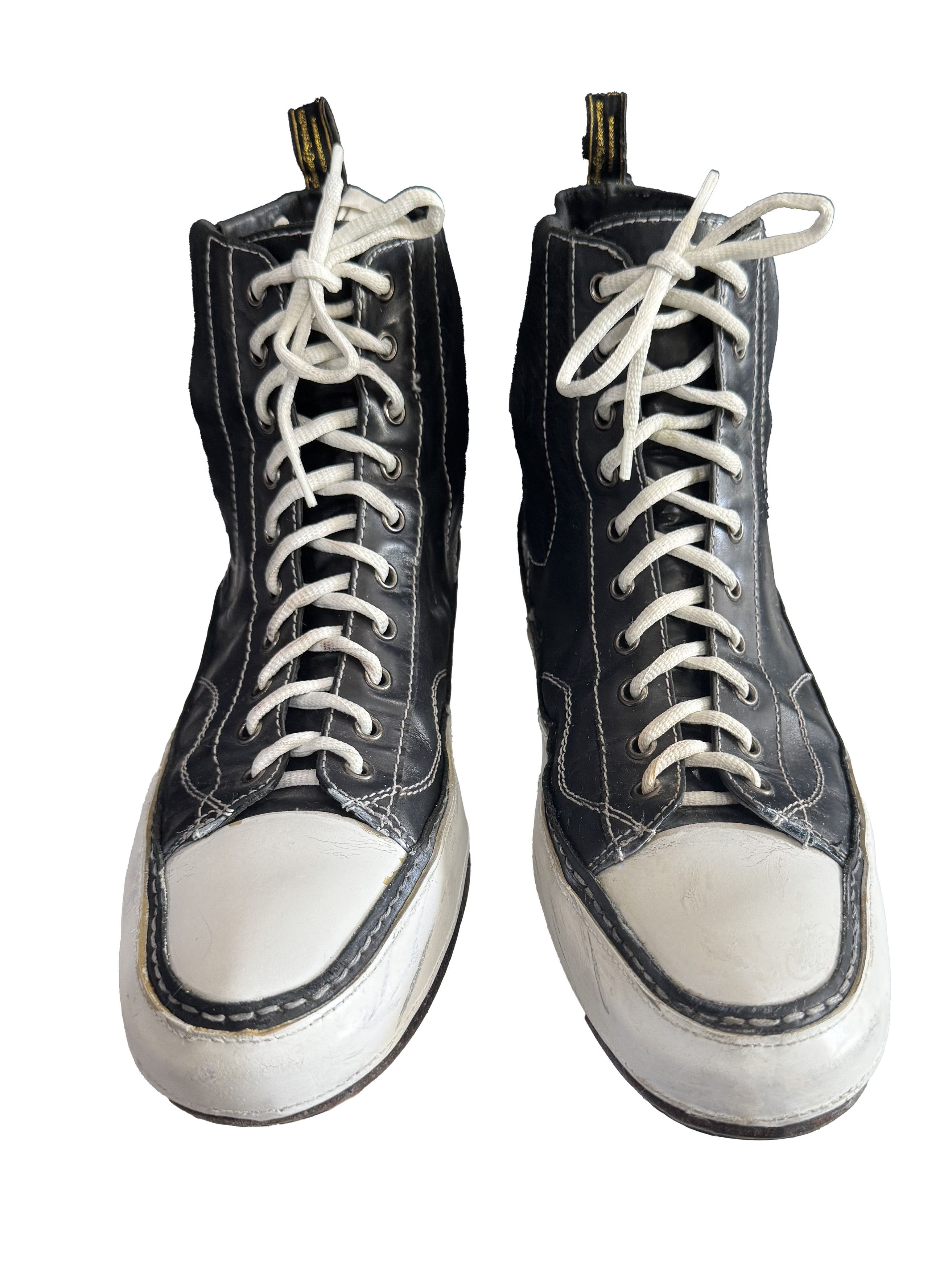 Alberto ALBERTO BANNISTER LEATHER HIGH TOP SNEAKERS Size US 10 / EU 43 - 1 Thumbnail