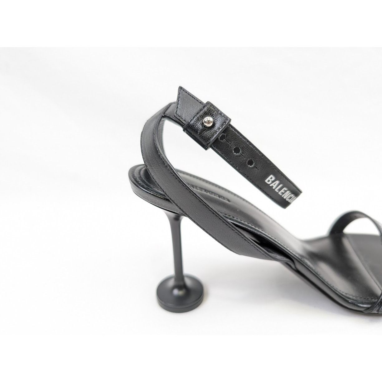 Balenciaga o1rshd1 Afterhour Logo 90 Sandals in Black/White Size US 8 / IT 38 - 4 Thumbnail