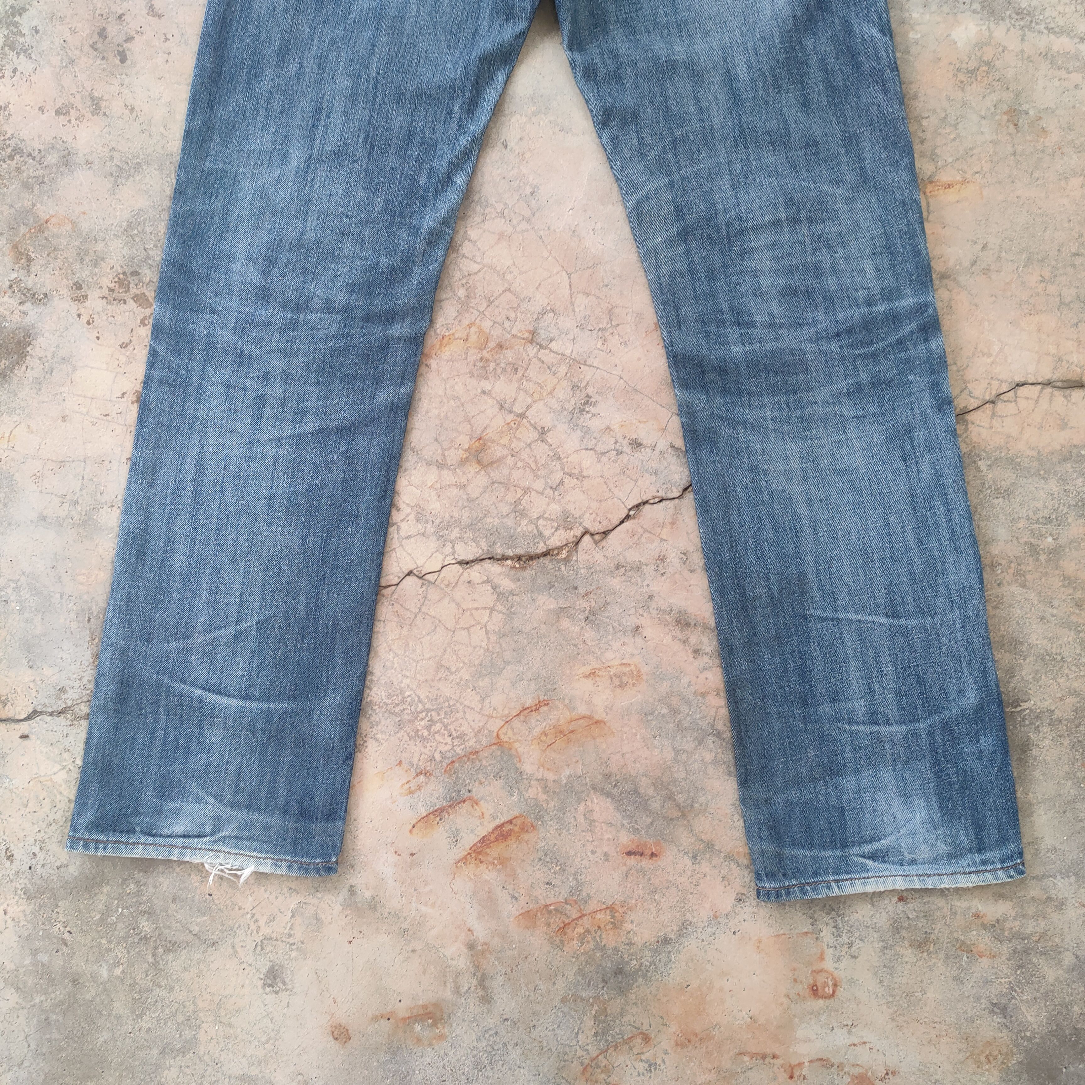 Japanese Brand W34 VINTAGE JAPANESE FADED DISTRESSED RIPPED JEAN PANTS Size US 34 / EU 50 - 10 Thumbnail