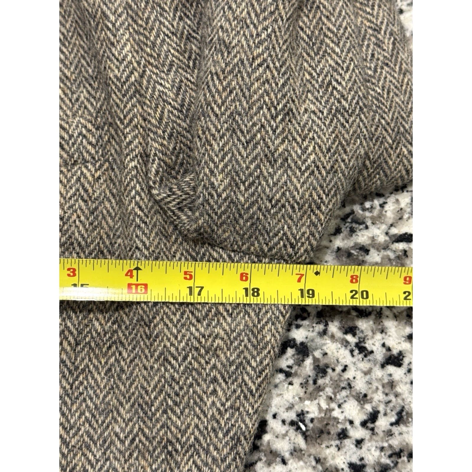 Ralph Lauren VTG Ralph Lauren Blazer Wool 100% Gray Herringbone Size M / US 6-8 / IT 42-44 - 7 Thumbnail