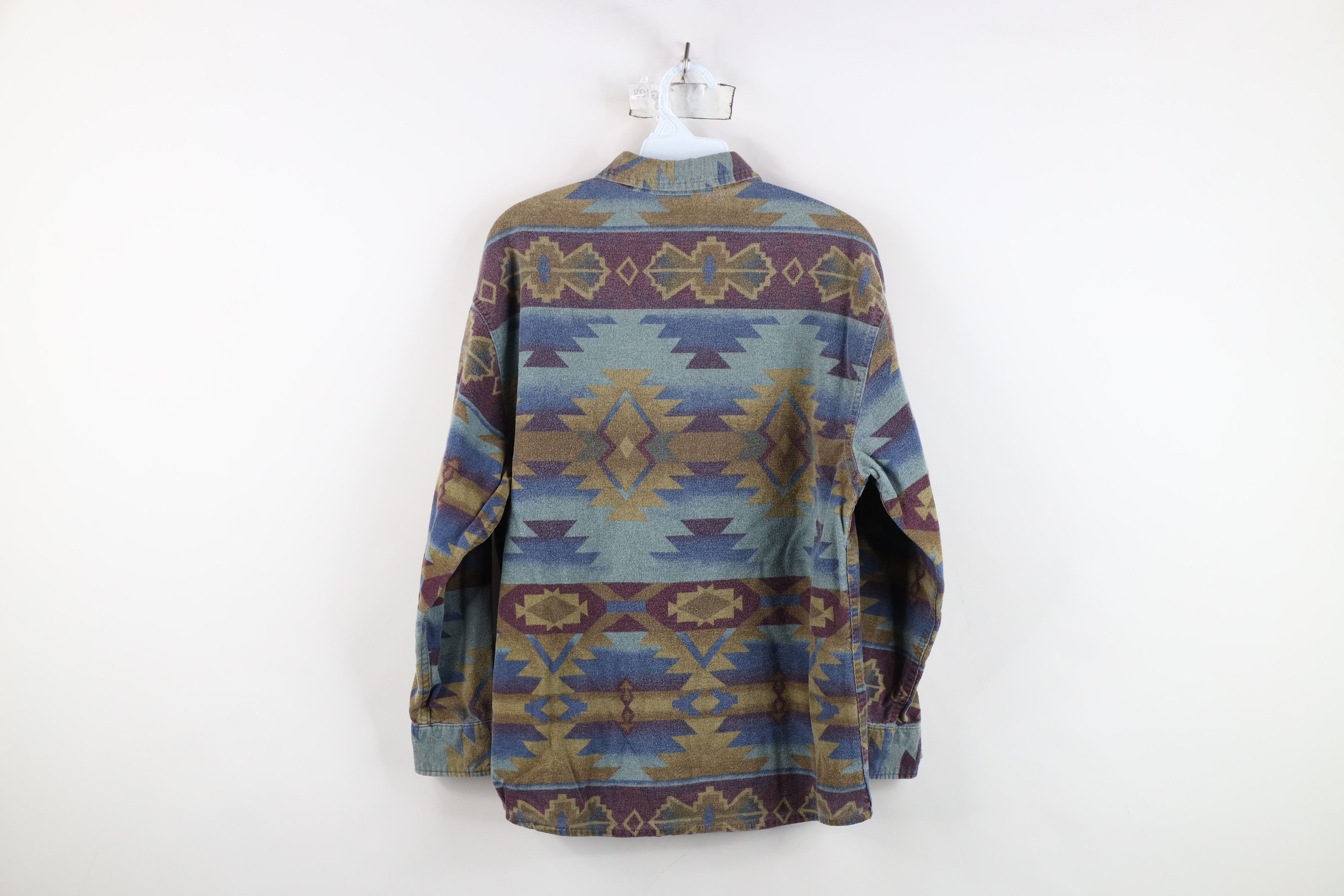 Cabelas Vintage 90s Cabelas Chamois Cloth Southwestern Button Shirt Size M / US 6-8 / IT 42-44 - 8 Thumbnail