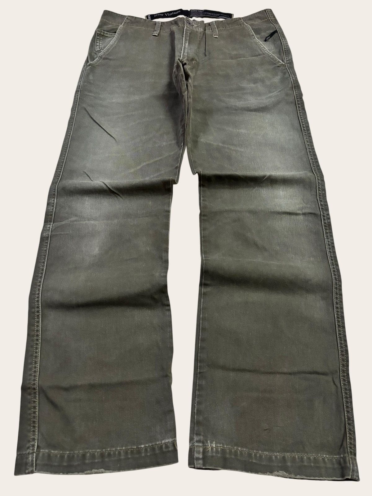 Edwin Vtg Edwin Baggy Moss Duck Green Loose Jeans Size US 34 / EU 50 - 1 Thumbnail