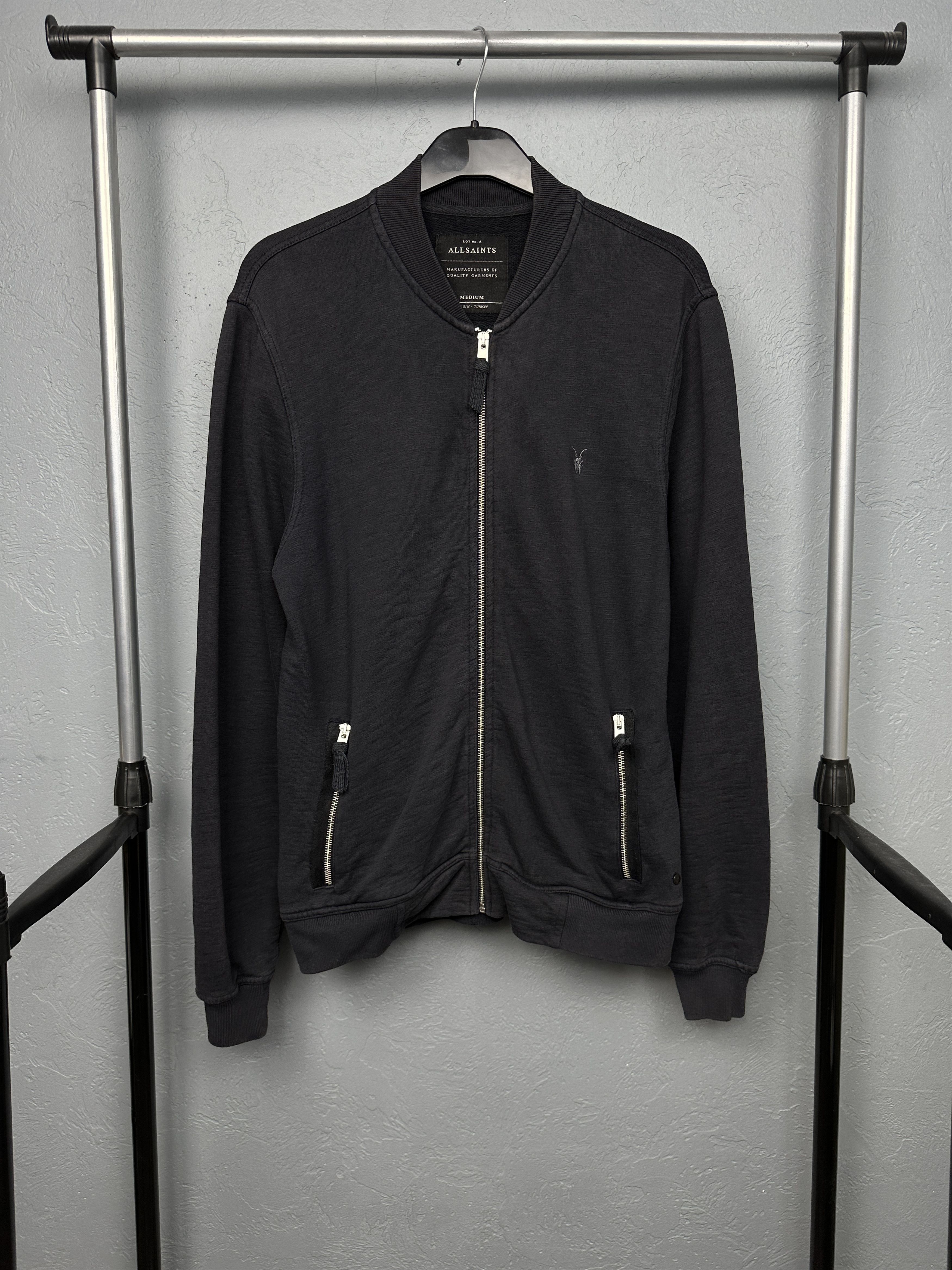 Allsaints Allsaints Vintage Mens Oldsen Bomber Jacket Zip Hoodie Size US M / EU 48-50 / 2 - 1 Thumbnail