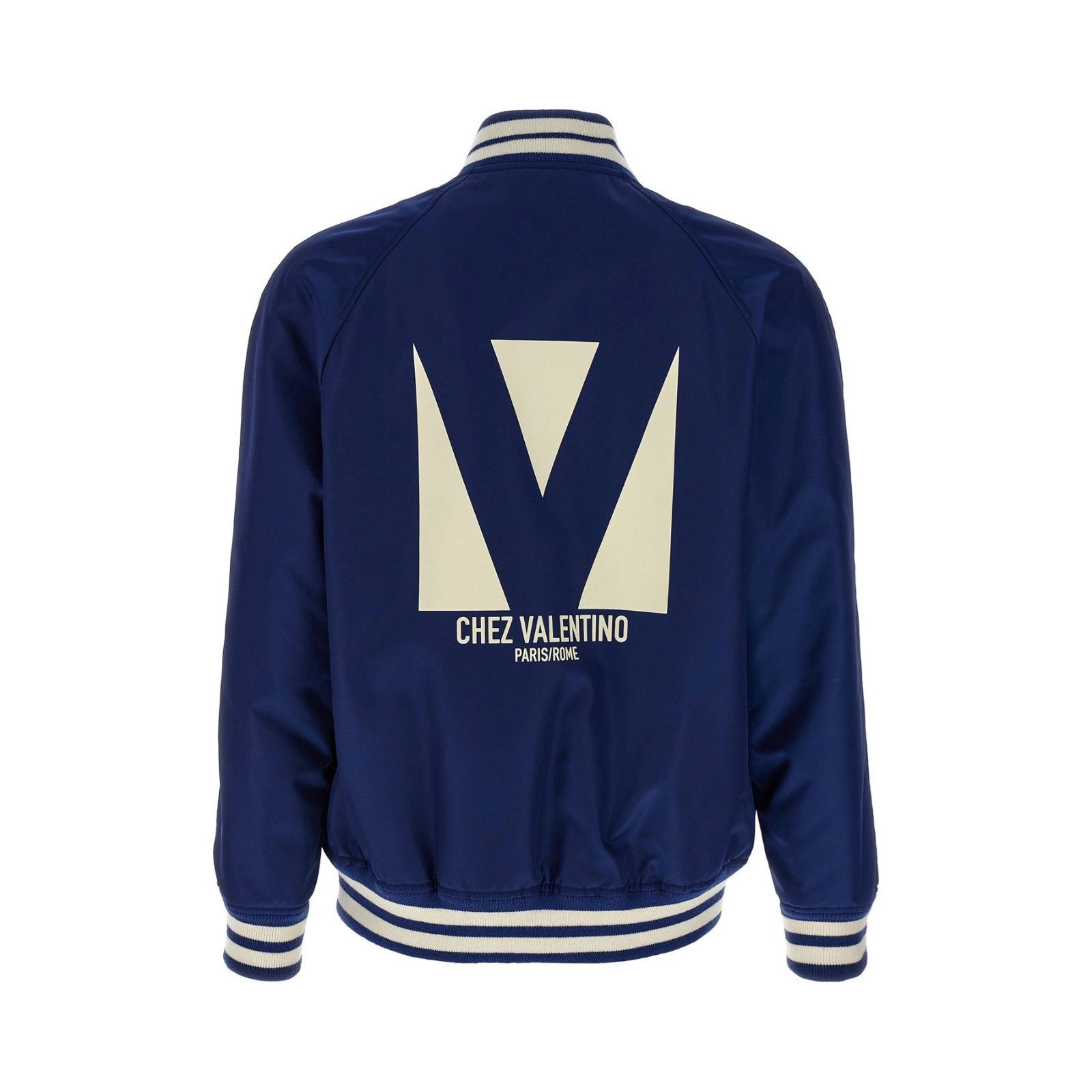 Valentino VALENTINO Blue Bomber Jacket New & Authentic (Men's size:L;) Size US L / EU 52-54 / 3 - 2 Thumbnail