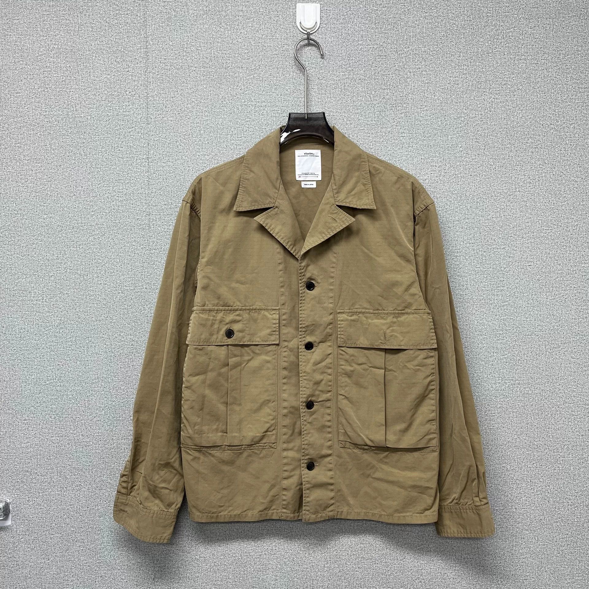 Visvim Visvim Two-Pocket Khaki Military Shirt Jacket Size US L / EU 52-54 / 3 - 1 Thumbnail