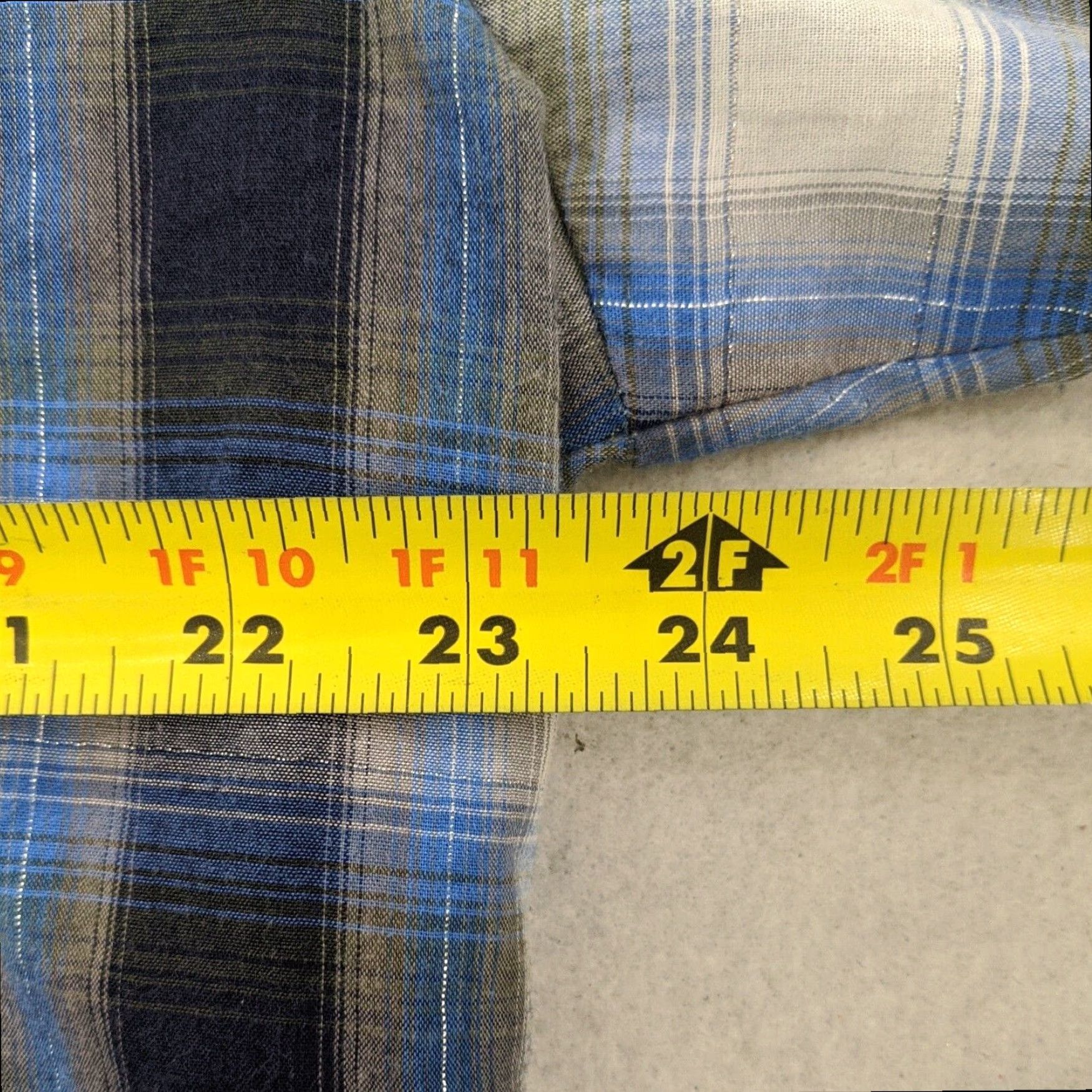 Roper Roper Mens Western Shirt Extra Large XL Blue Plaid Long Sleeve Size US XL / EU 56 / 4 - 5 Thumbnail