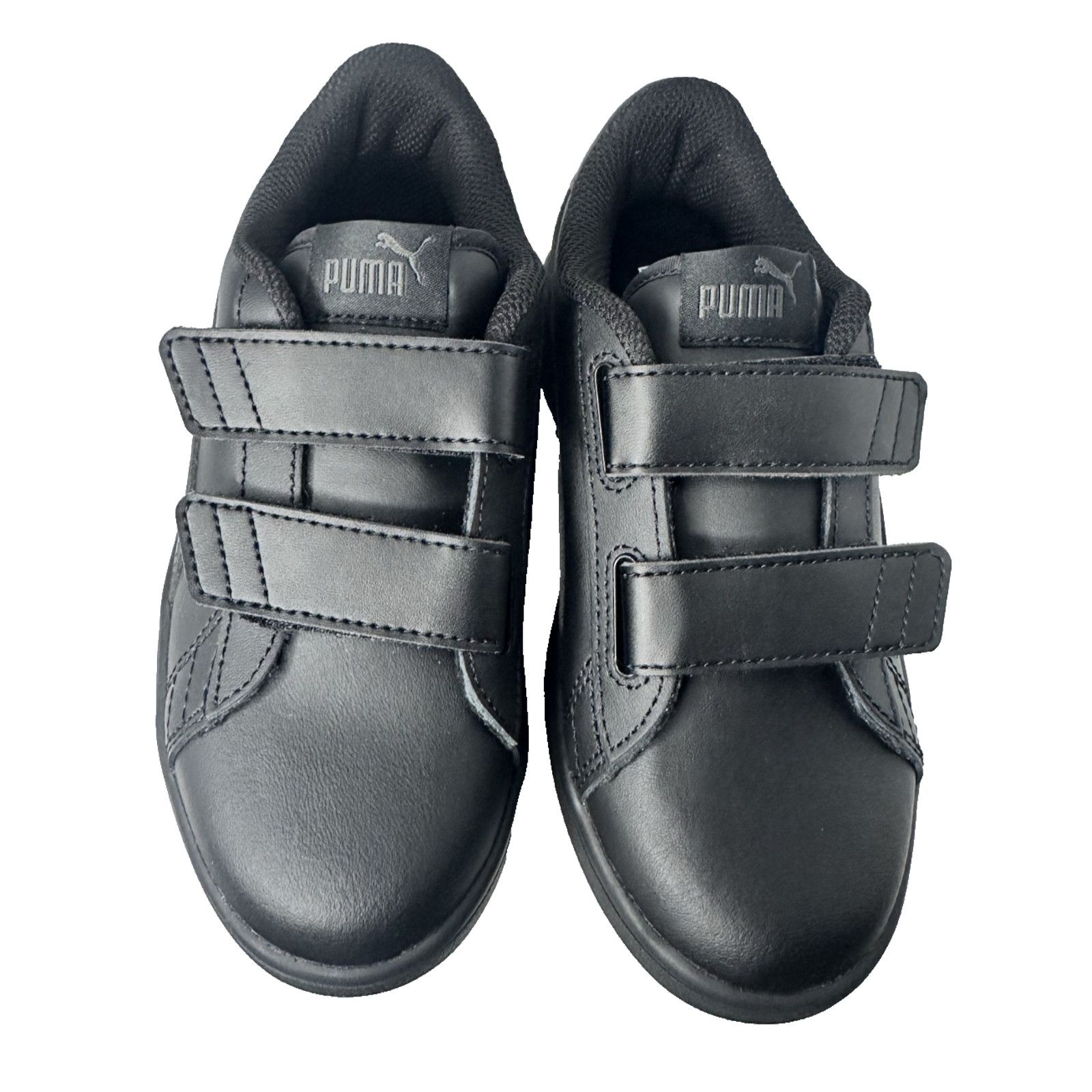 Puma PUMA Toddler kids Smash V2 L V PS Black Leather Sneakers Size US 4 / IT 34 - 1 Thumbnail