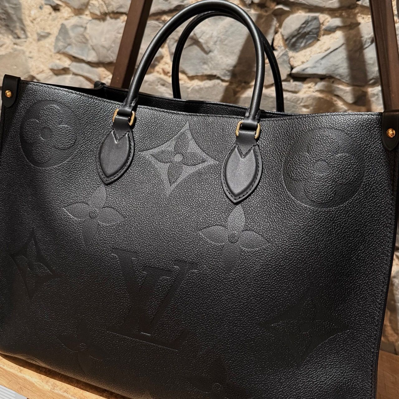 Louis Vuitton Louis Vuitton OnTheGo GM Black Empreinte Giant Tote Bag Size ONE SIZE - 3 Thumbnail