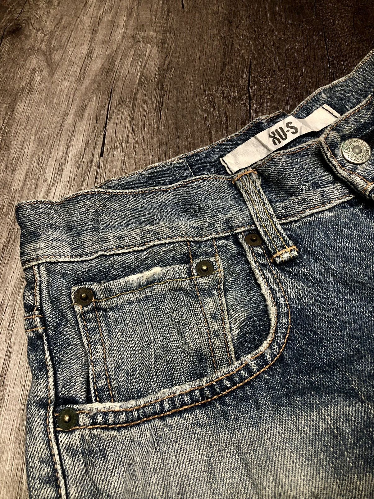 Edwin × Vintage Vintage Edwin XU-S Distressed Denim Size US 30 / EU 46 - 14 Thumbnail