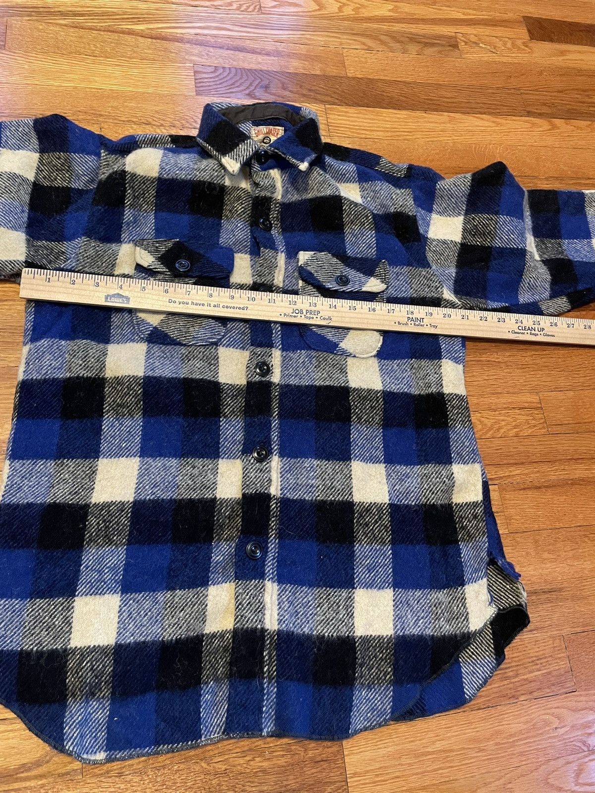 Vintage × Woolrich Woolen Mills 50s True Vintage Chill Chaser Blue Button Up Flannel Size US L / EU 52-54 / 3 - 5 Thumbnail