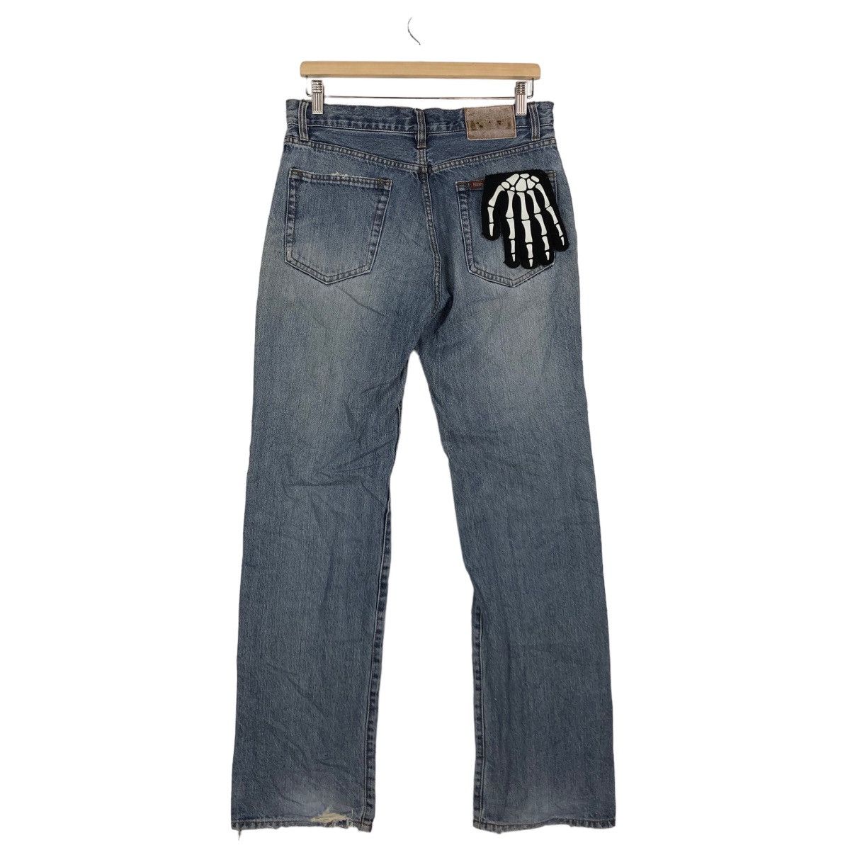 Japanese Brand 🔥90’s VINTAGE HANES DISTRESSED DENIM JEANS LOOSE CUT Size US 29 - 7 Thumbnail