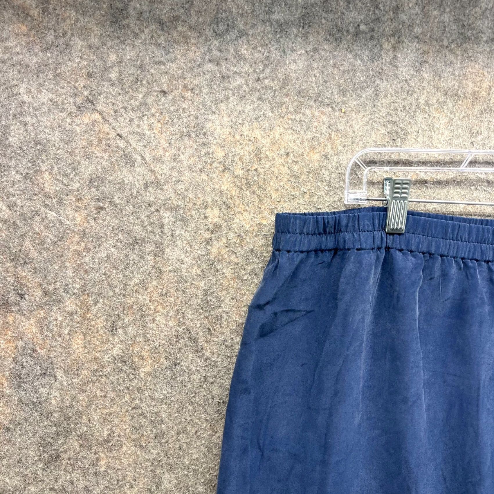 Eileen Fisher Eileen Fisher Skirt Women Medium Blue Navy Knee Length Silk Midi Pencil Straight Size 32" / US 10 / IT 46 - 6 Thumbnail