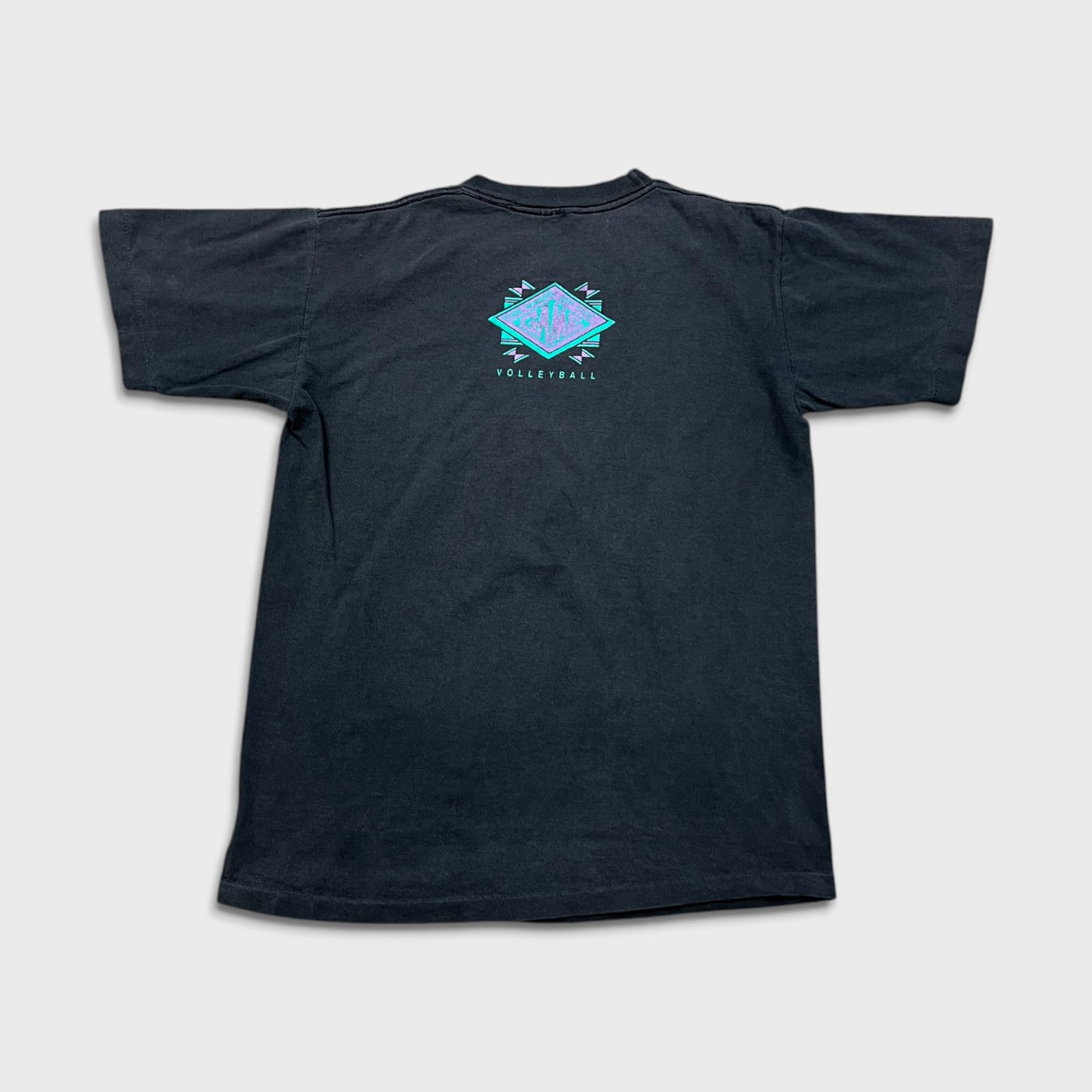 Vintage Vintage 90s Volleyball T Shirt Single Stitch Faded Sport Tee Size US S / EU 44-46 / 1 - 6 Thumbnail